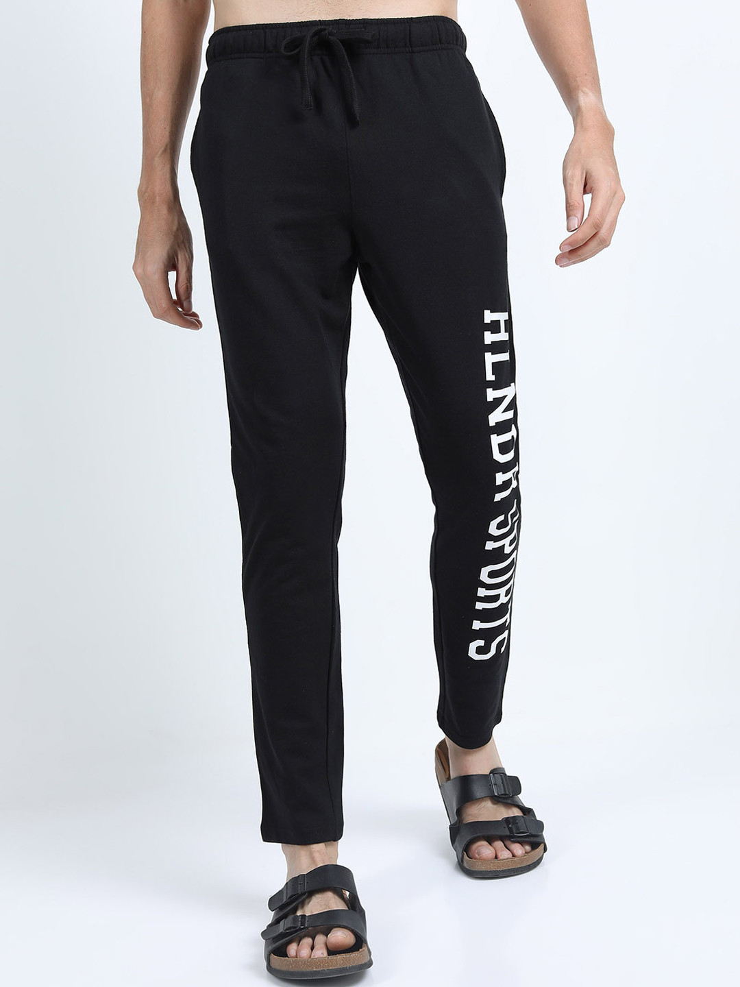 Buy HIGHLANDER Men Black Slim Fit Track Pants Track Pants for Men