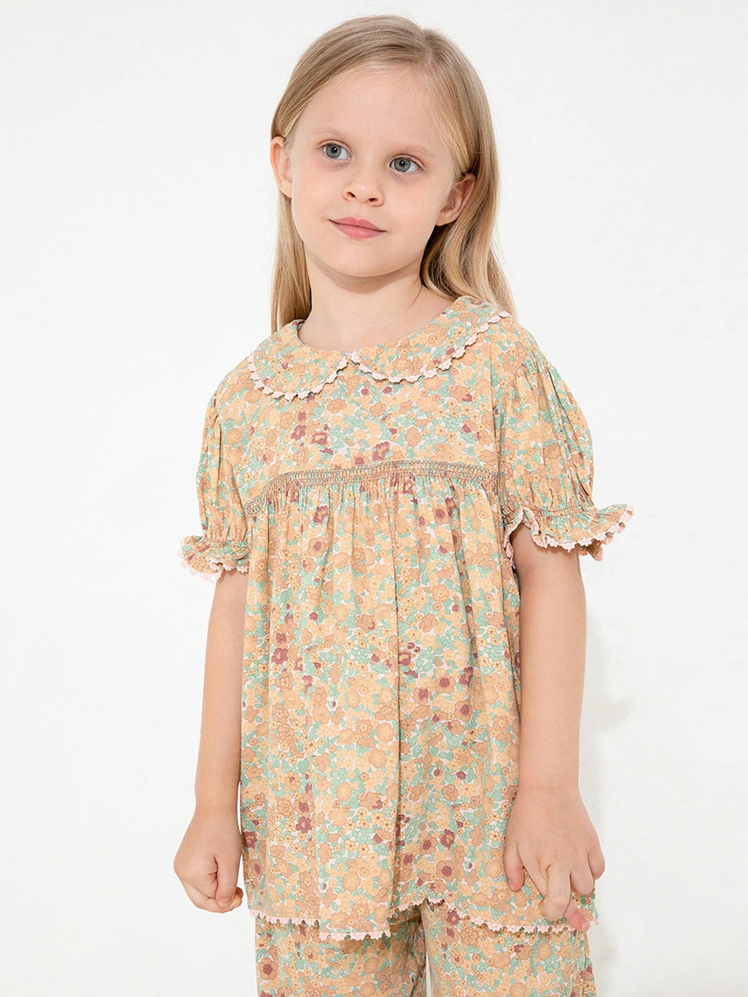 Buy Cherry Crumble Girls Multicoloured Printed Night Suit - Night Suits ...