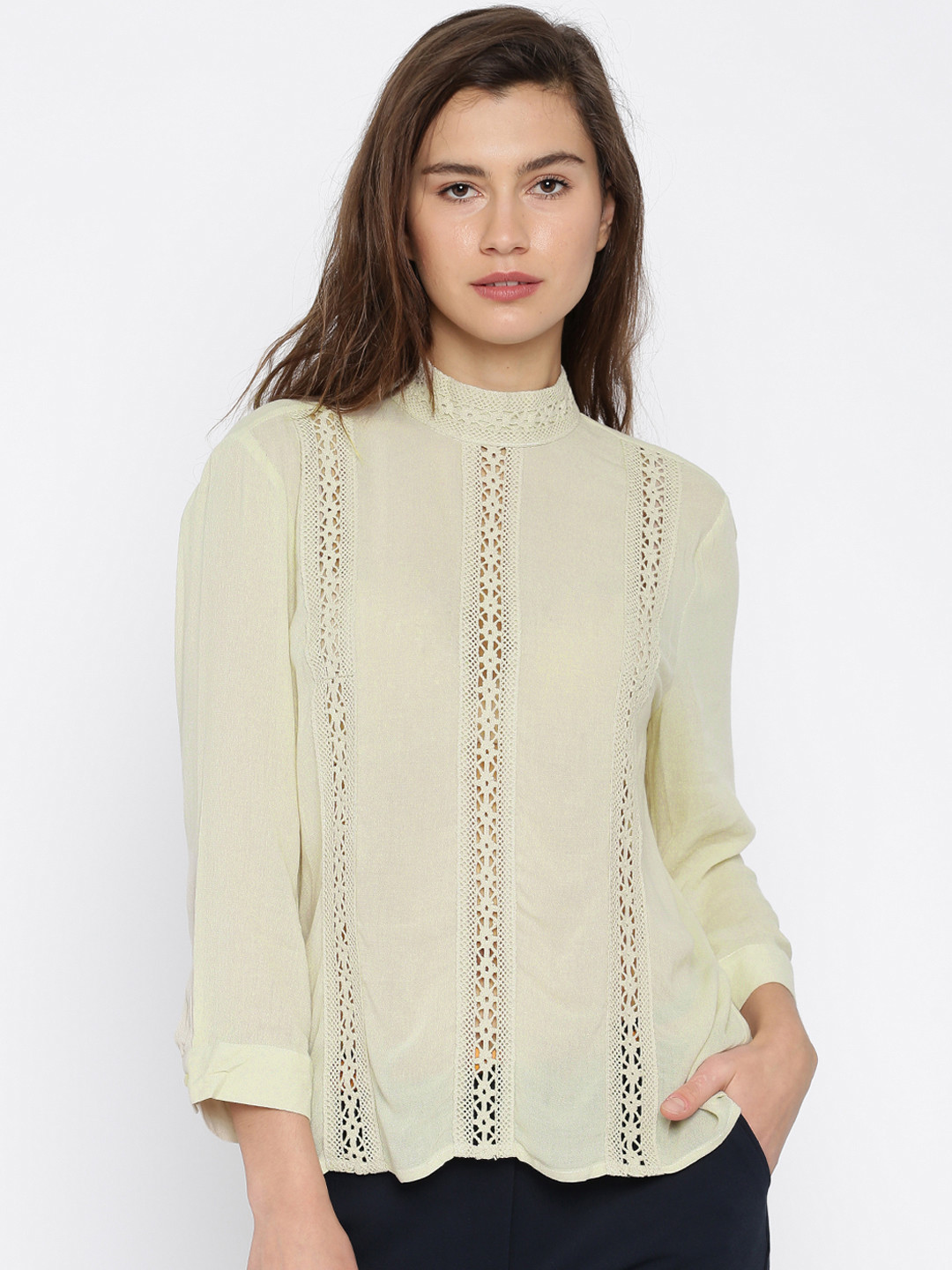 Buy Vero Moda Women Beige Top Tops for Women 1766309 Myntra