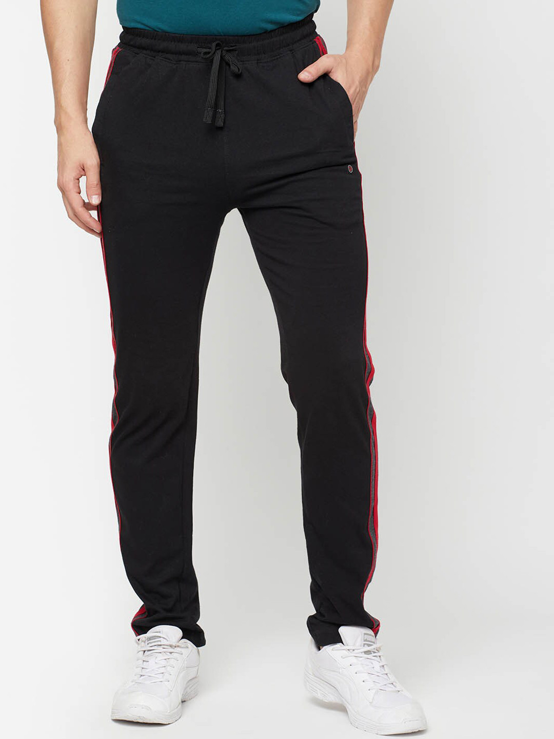 Buy SPORTO Men Black Regular Fit Track Pants Track Pants for Men
