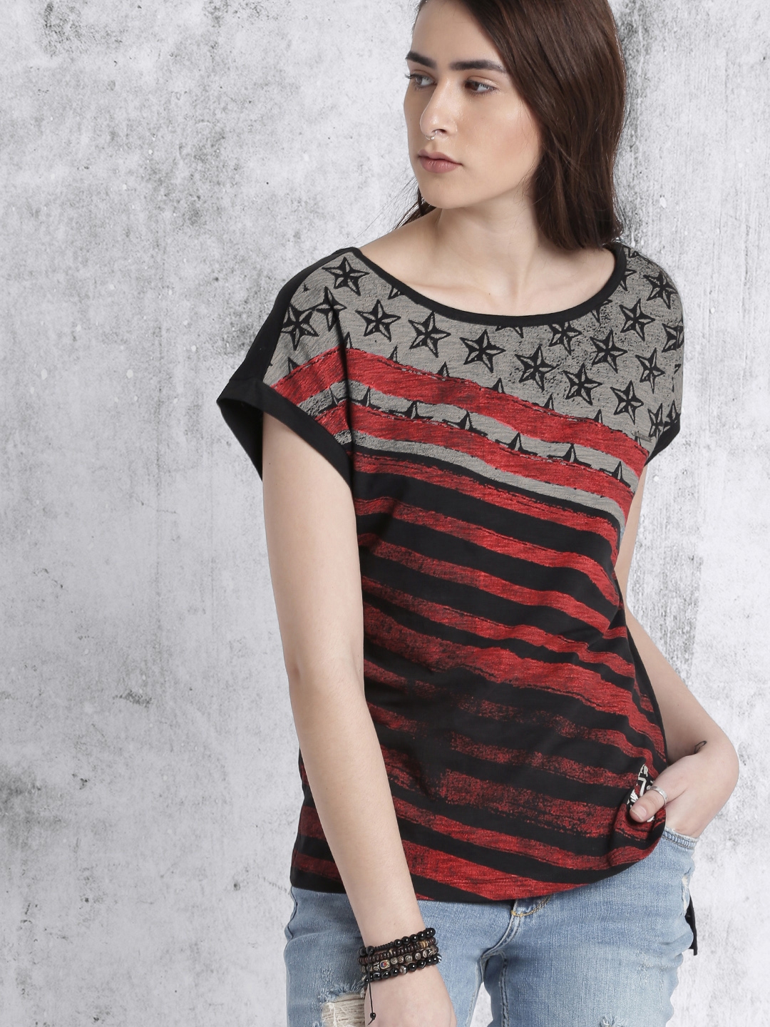 myntra long t shirts