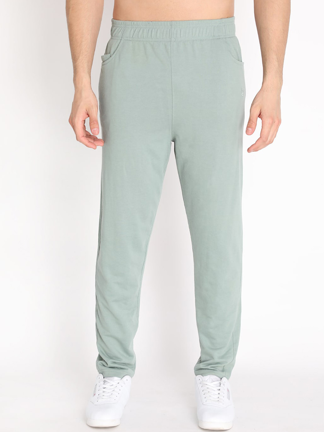 Buy CHKOKKO Men Green Solid Cotton Track Pant Track Pants for Men