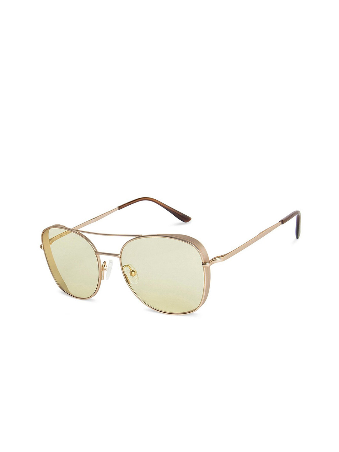 Buy John Jacobs Unisex Yellow Lens Aviator Sunglasses With UV Protected