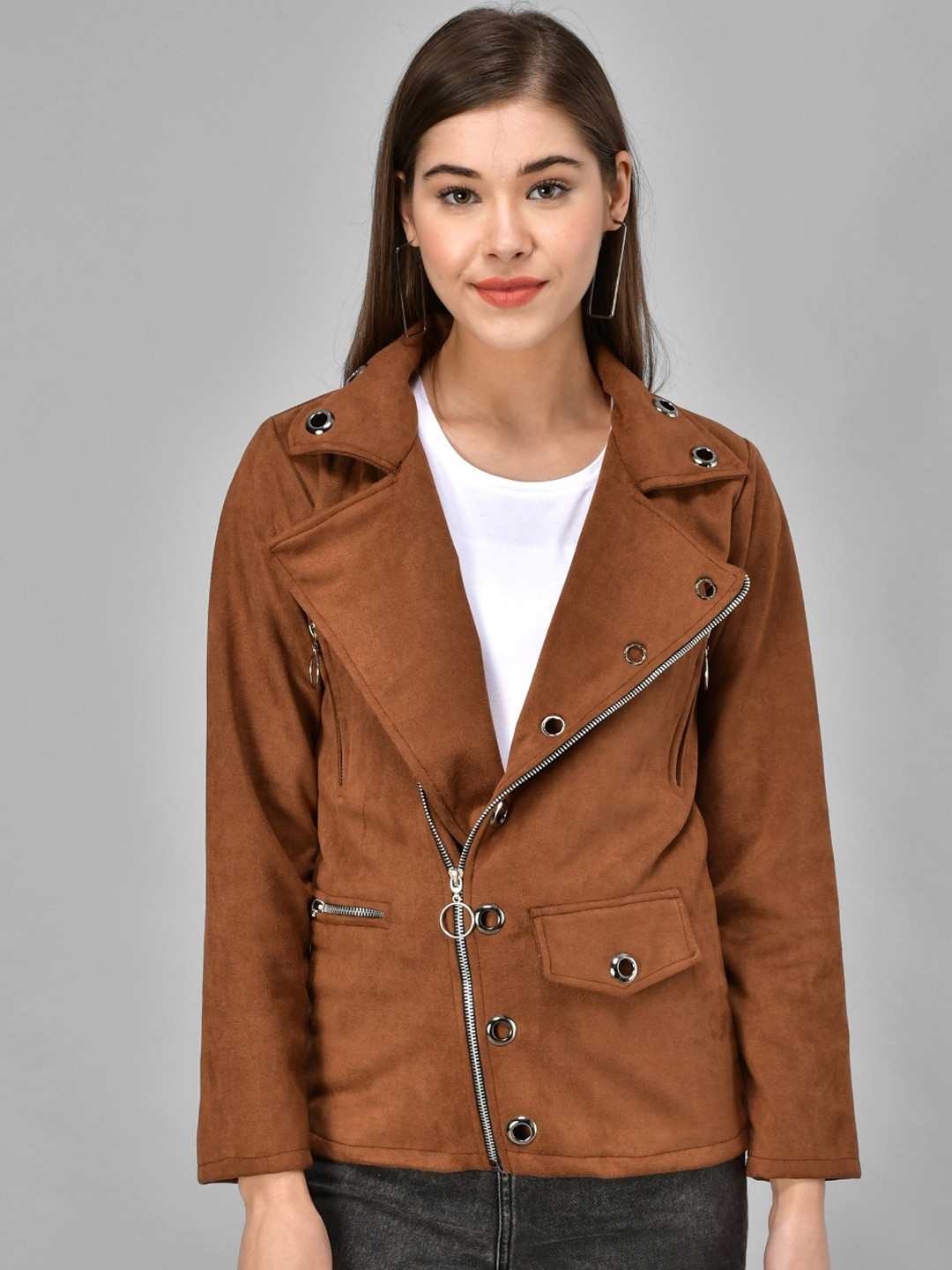 Buy Darzi Women Brown Tailored Jacket Jackets for Women 17666220 Myntra