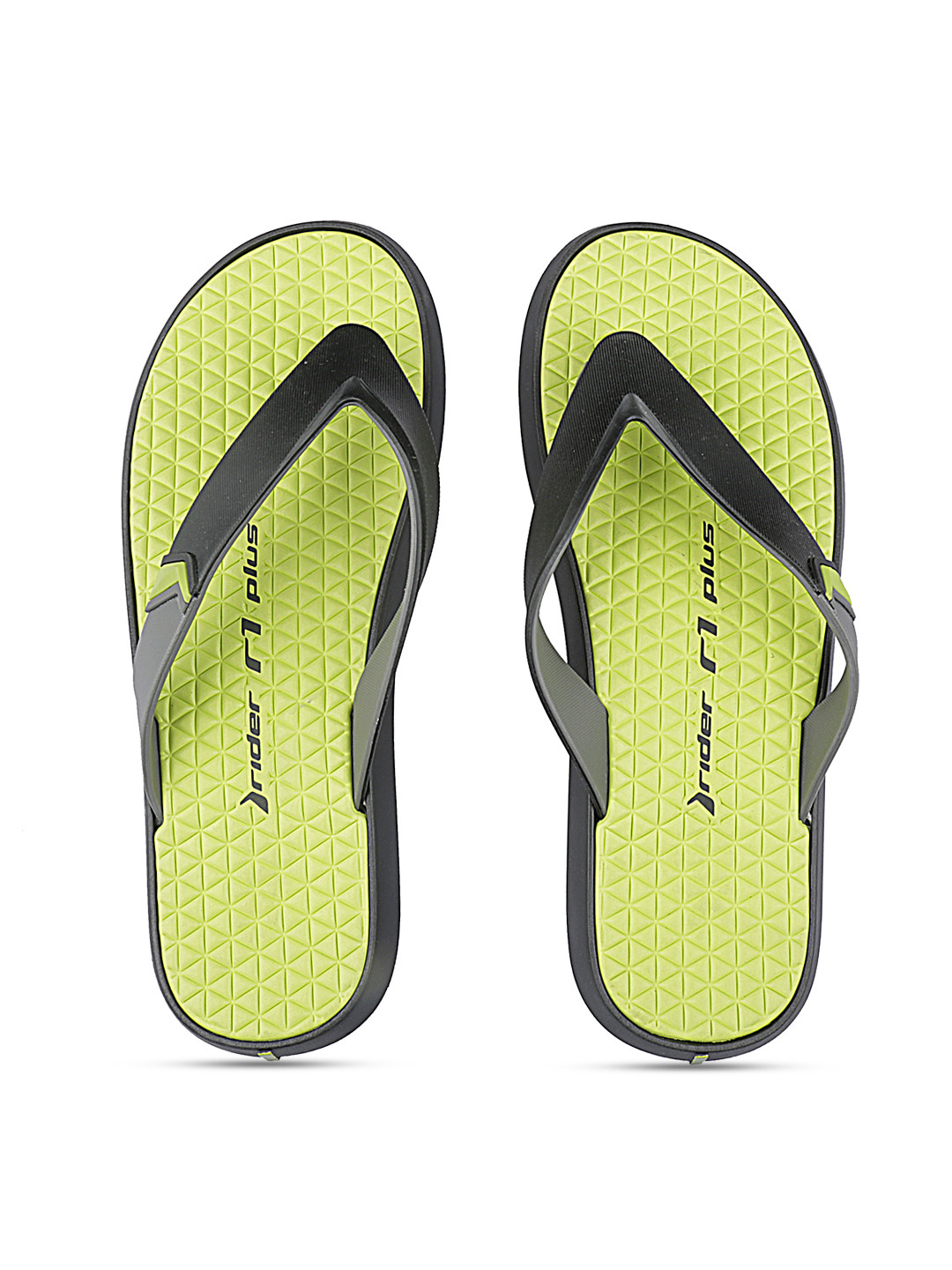 mens green flip flops