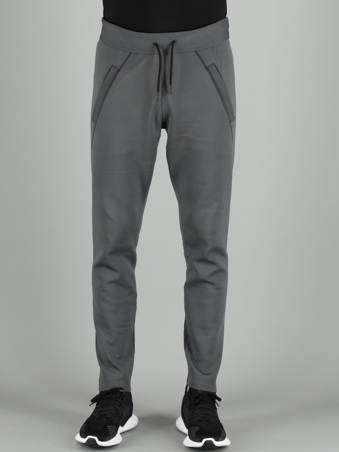 Buy FREESOUL Men Charcoal Grey Solid Track Pants - Track Pants for Men ...