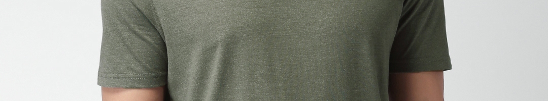 Buy Celio Men Olive Green Henley T Shirt - Tshirts for Men 1768122 | Myntra