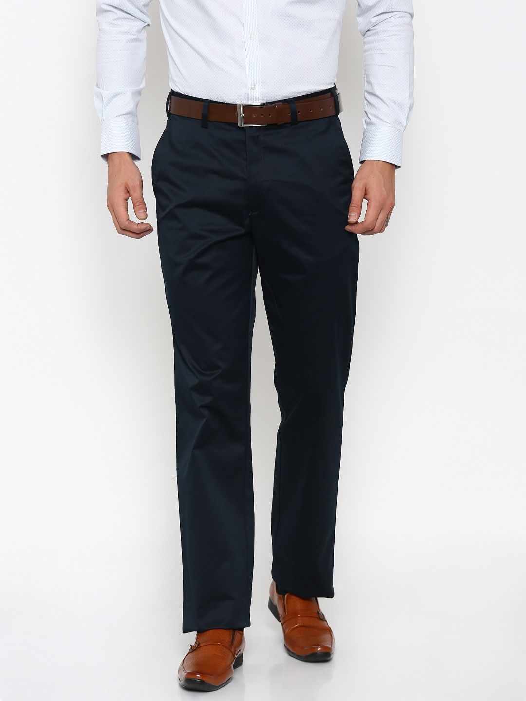 navy blue formal trousers mens