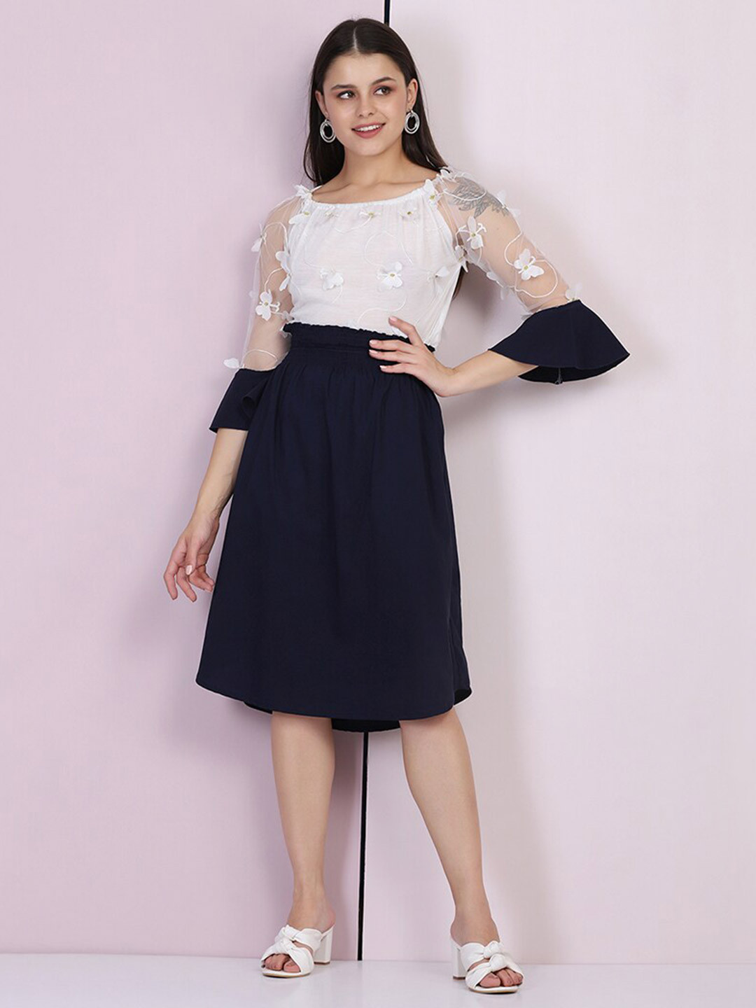 Buy BUY NEW TREND Navy Blue Dress Dresses for Women 17685292 Myntra