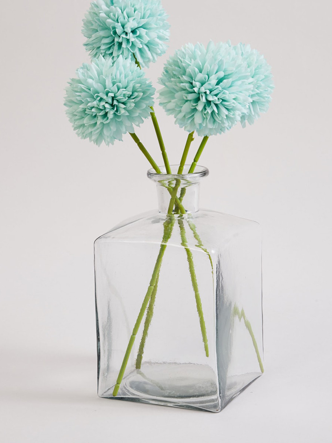 Buy Home Centre Transparent Solid Glass Narrow Mouth Bud Vase Vases