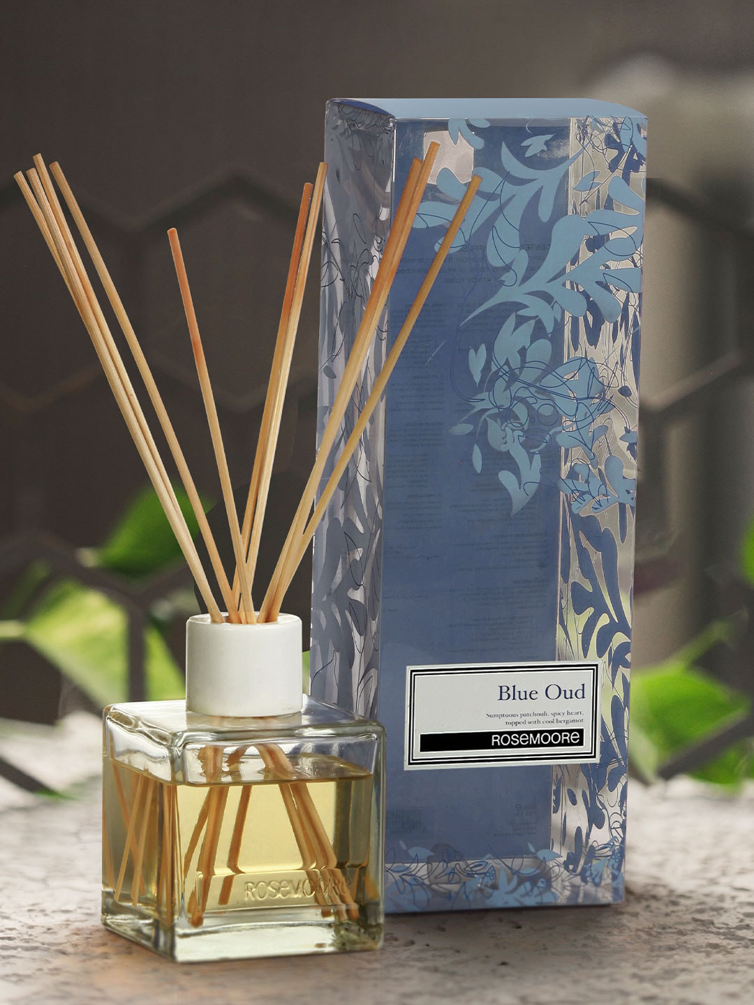 Buy ROSEMOORe Blue Oud Scented Reed Diffuser 200 Ml Air Freshener for
