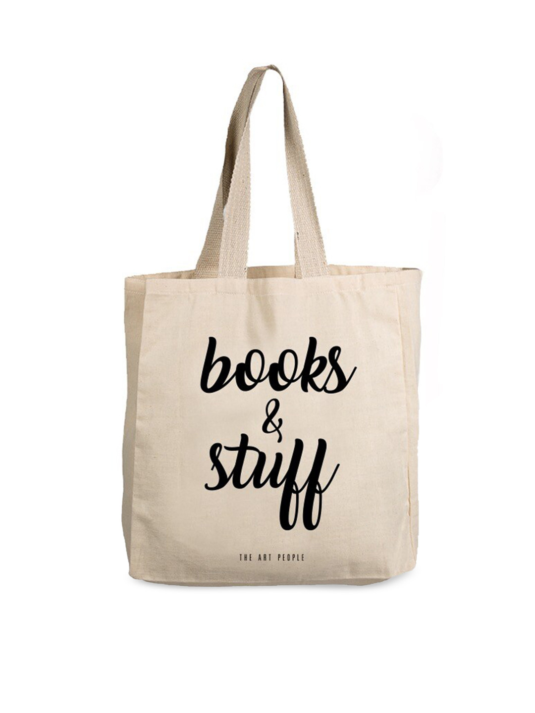 Buy The Art People Off White Printed Canvas Shopper Tote Bag Handbags