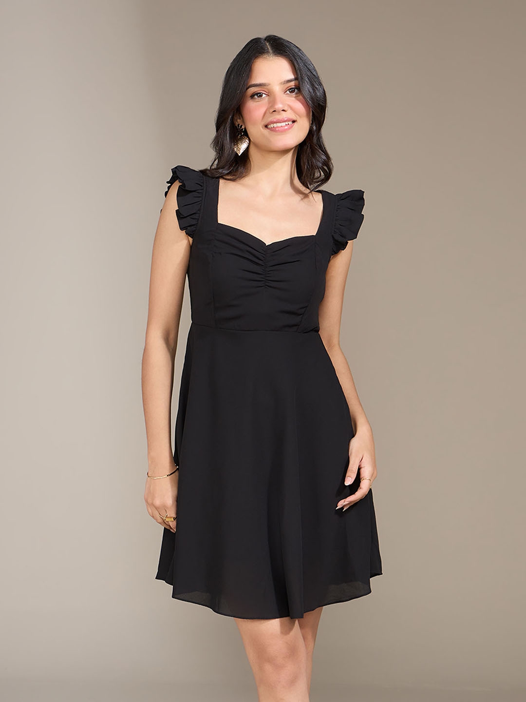 Buy 20Dresses Black Crepe Dress - Dresses for Women 17702004 | Myntra