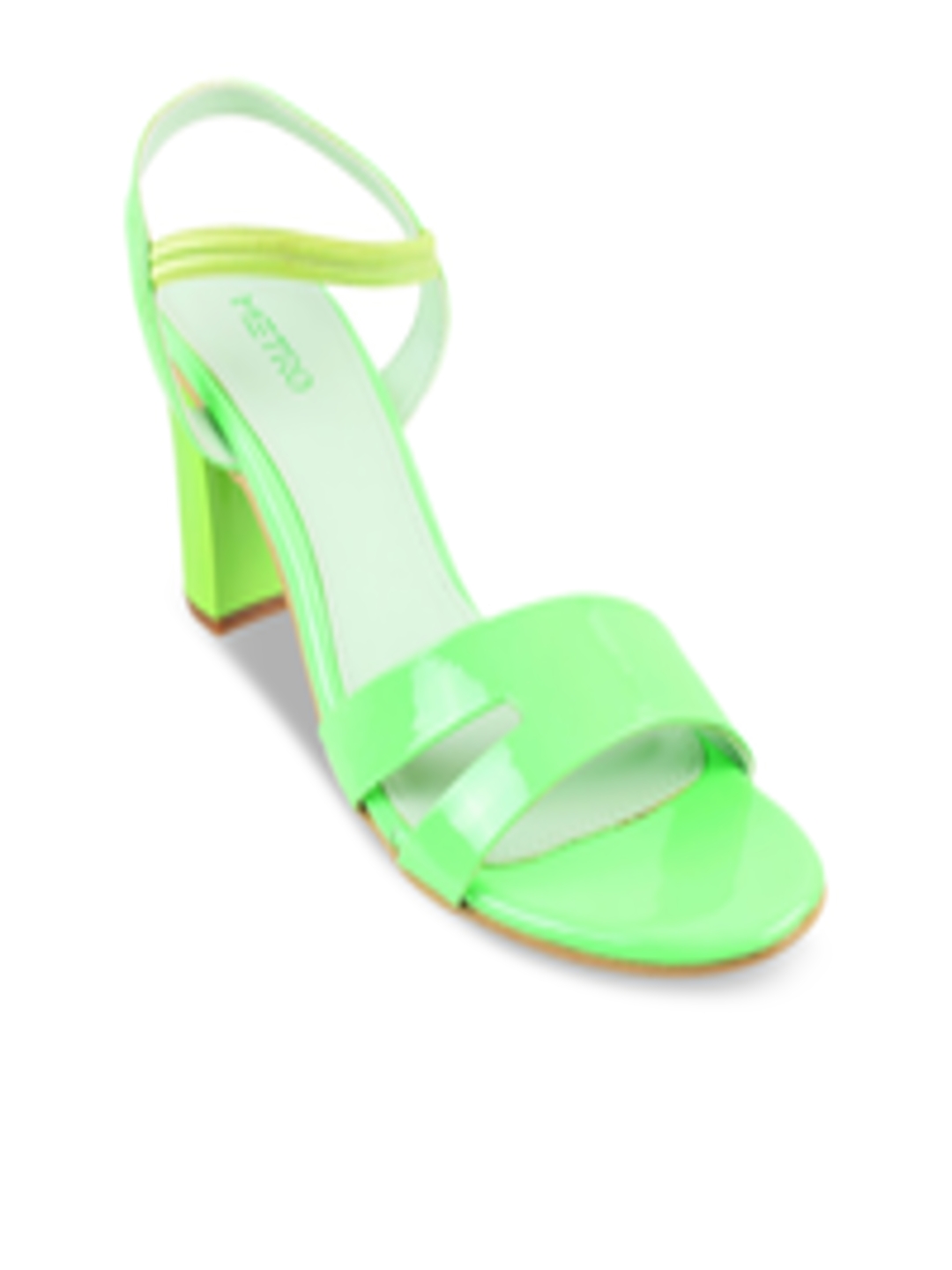 Buy Metro Fluorescent Green Block Heels - Heels for Women 17703530 | Myntra
