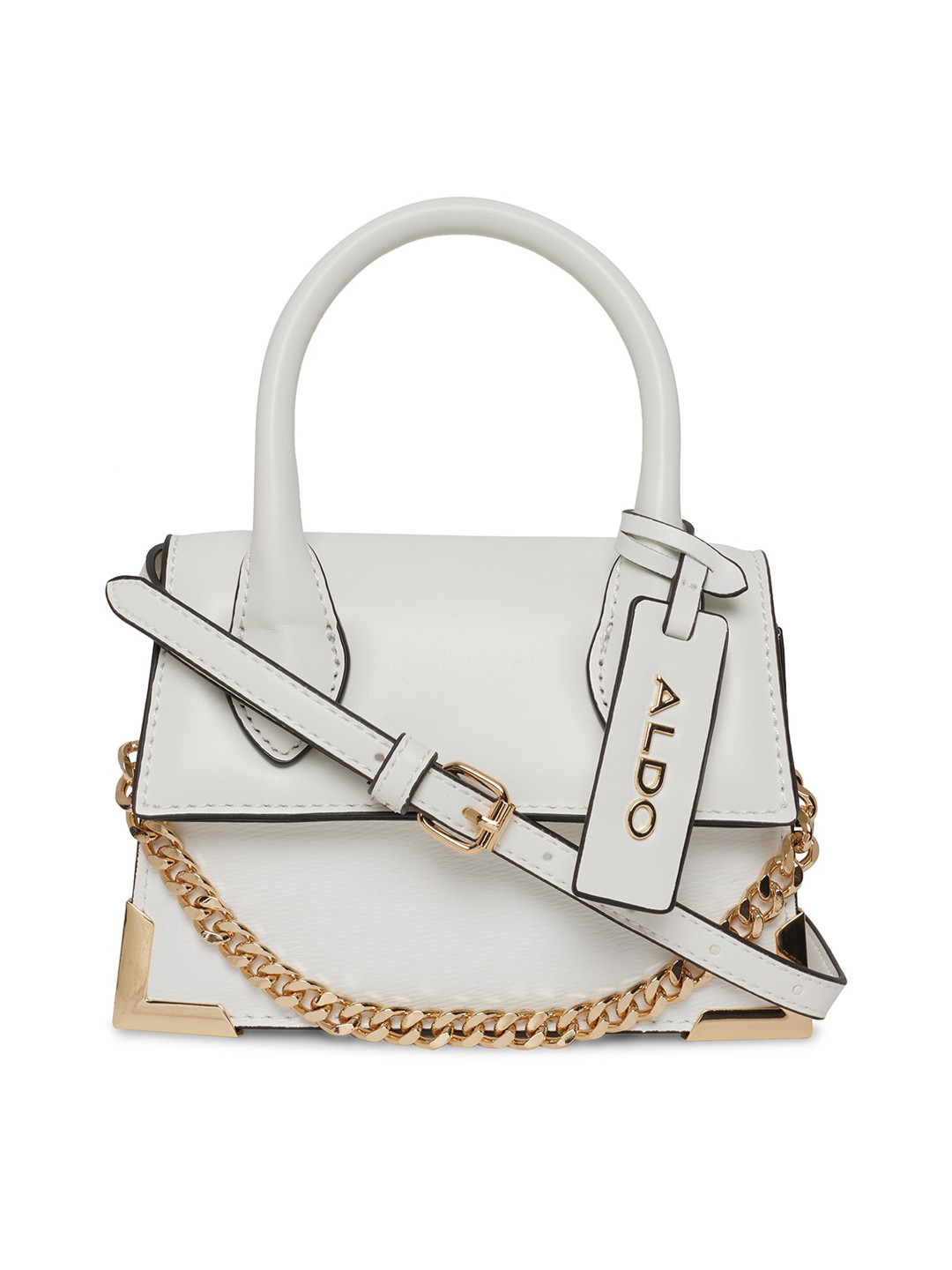 Buy ALDO White Shopper Shoulder Bag With Tasselled Handbags for Women