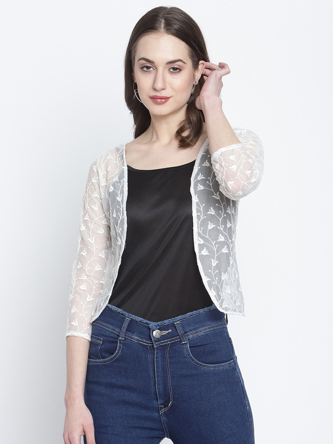 Buy Rute Women White Shrug Shrug for Women 17708264 Myntra