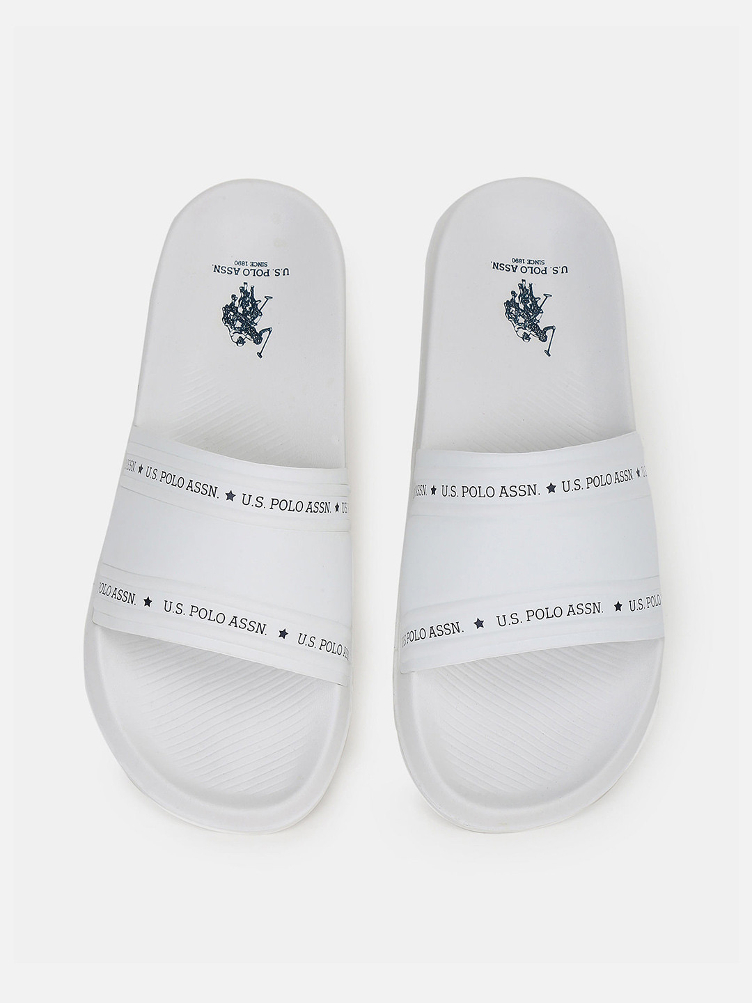 Buy U S Polo Assn Men Off White Printed Room Slippers - Flip Flops for Men 17713152 | Myntra