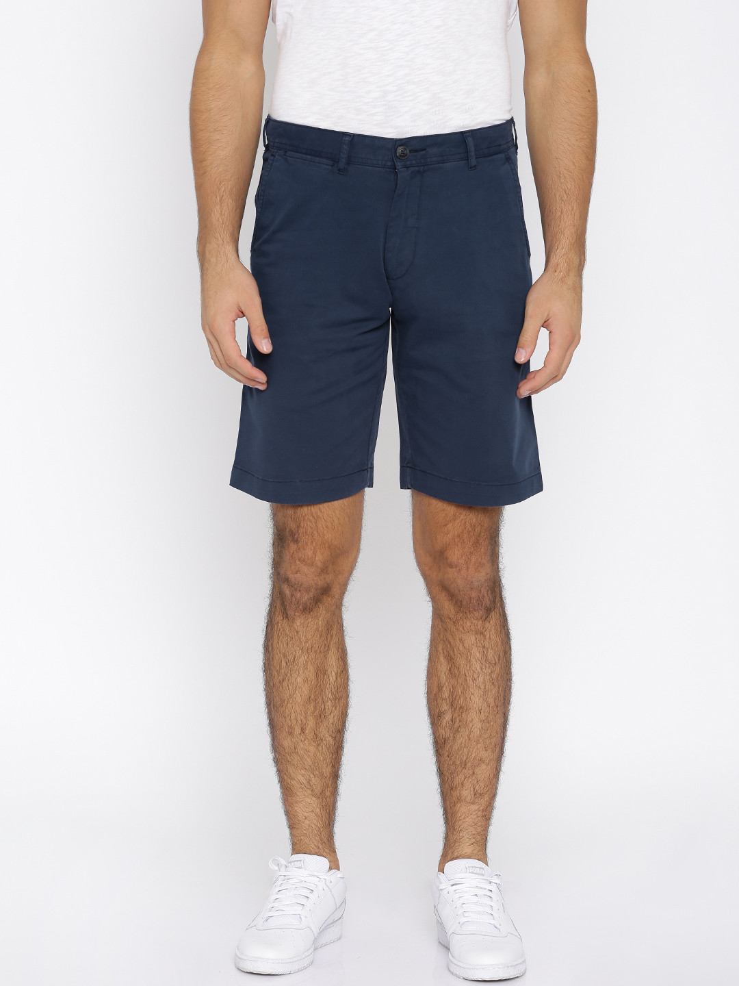 Buy ColorPlus Men Navy Blue Solid Shorts - Shorts for Men 1771367 | Myntra
