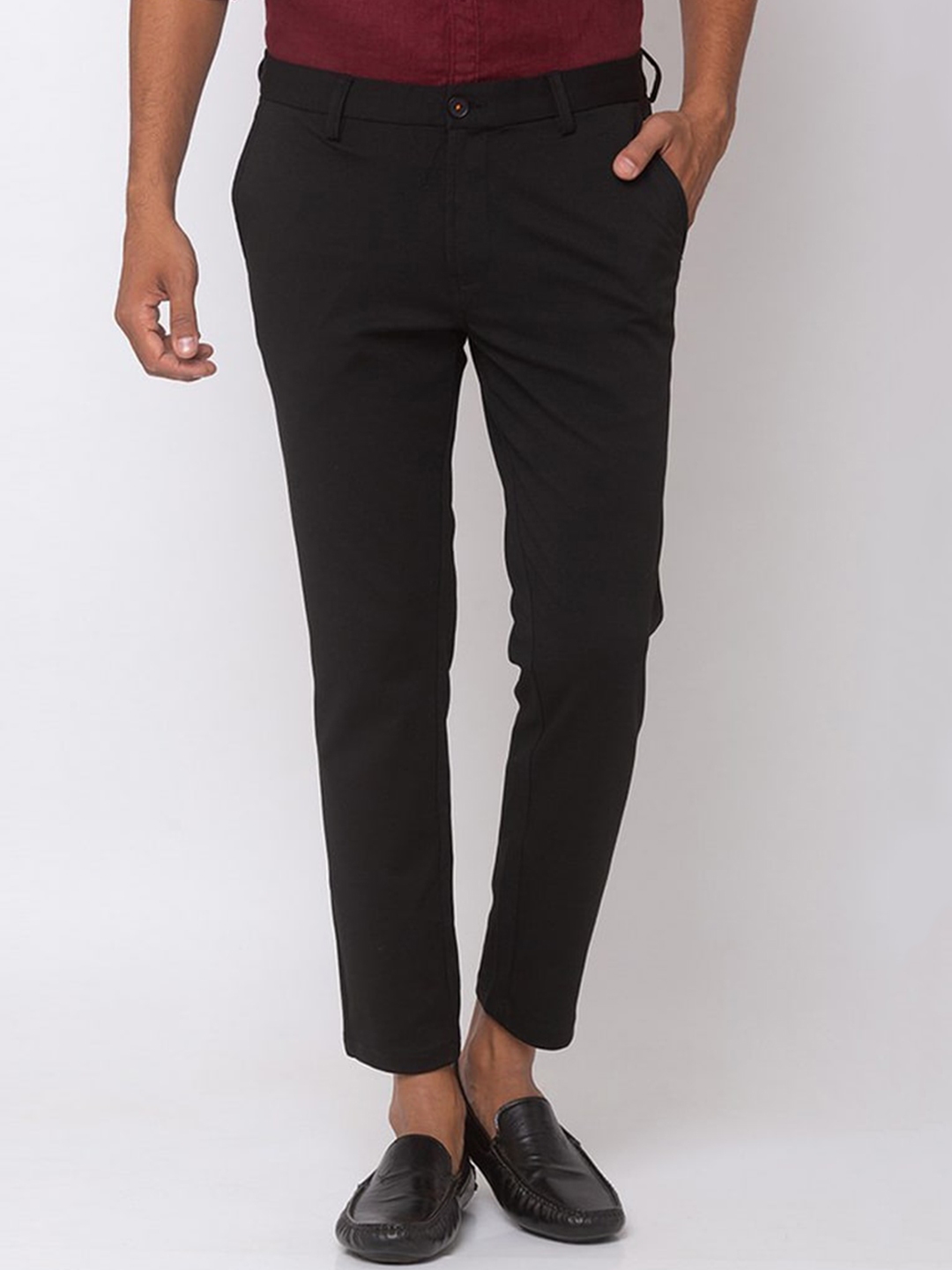 spykar slim fit cotton joggers