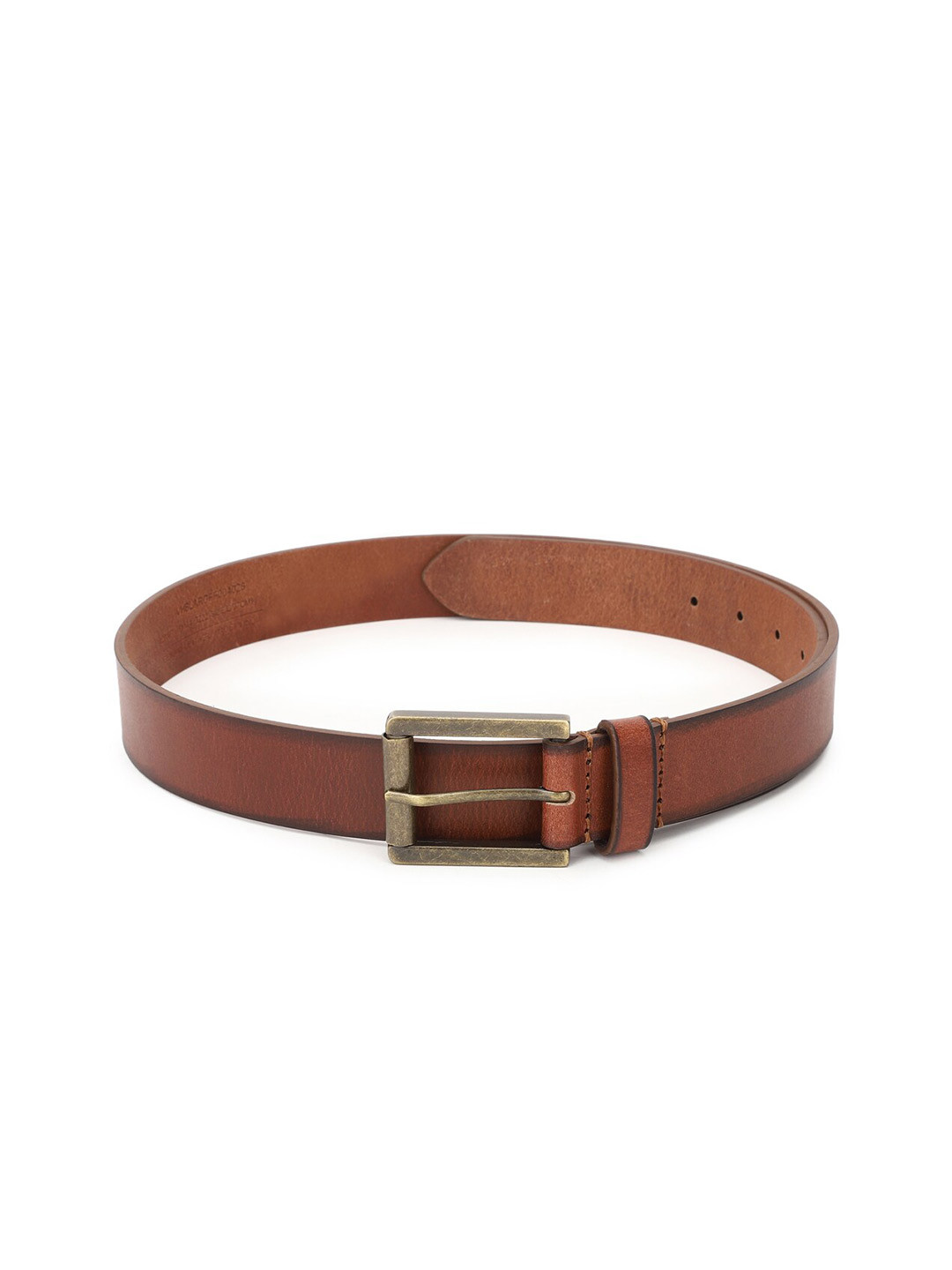 Buy Van Heusen Men Brown Textured Leather Belt Belts for Men 17720354
