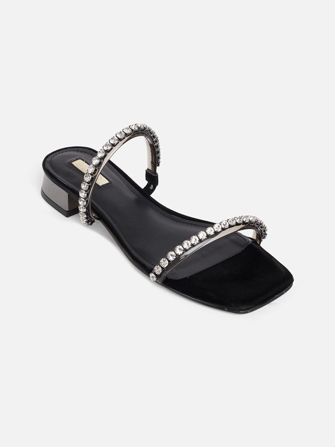 aldo black block heels