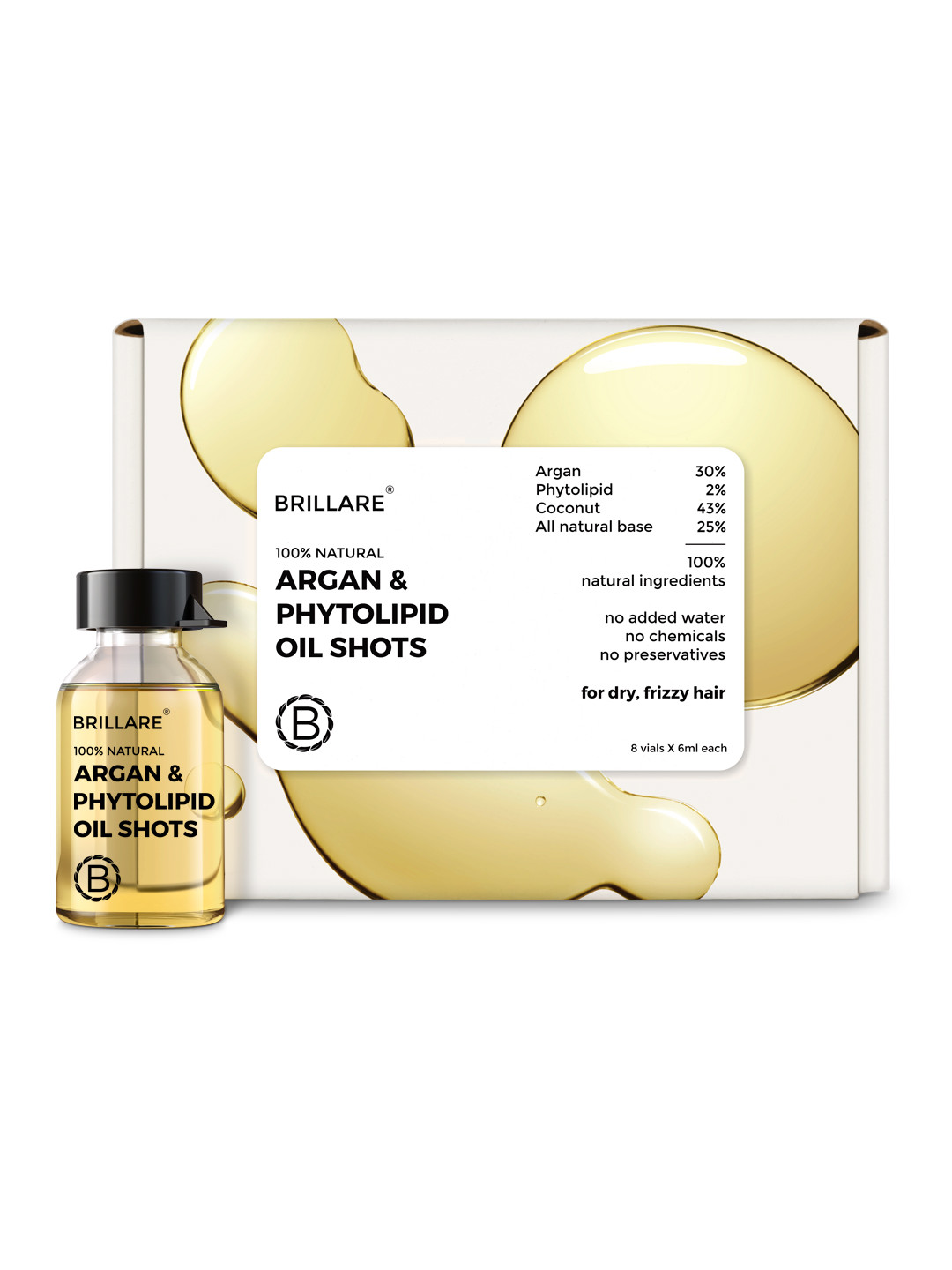 Serene Brillare Oil Shots Photo Illustration