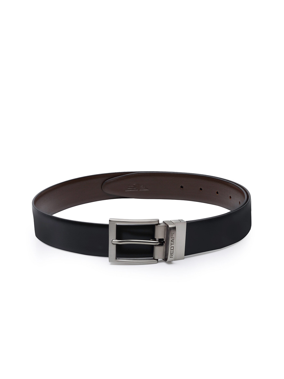 Buy Red Tape Men Black Leather Reversible Formal Belt Belts for Men