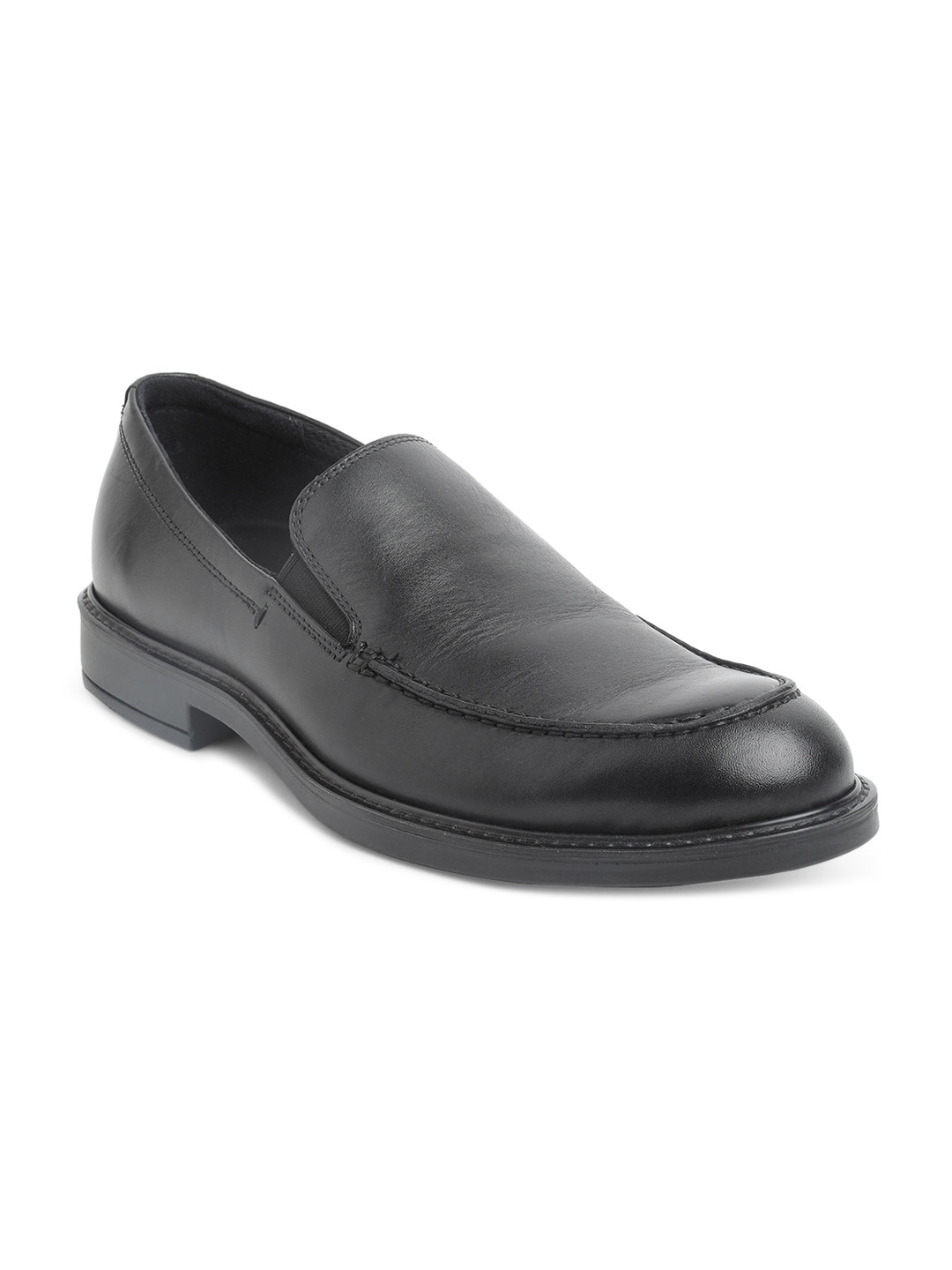 Buy ECCO Men Black European Dress Solid Leather Formal Slip On Shoes