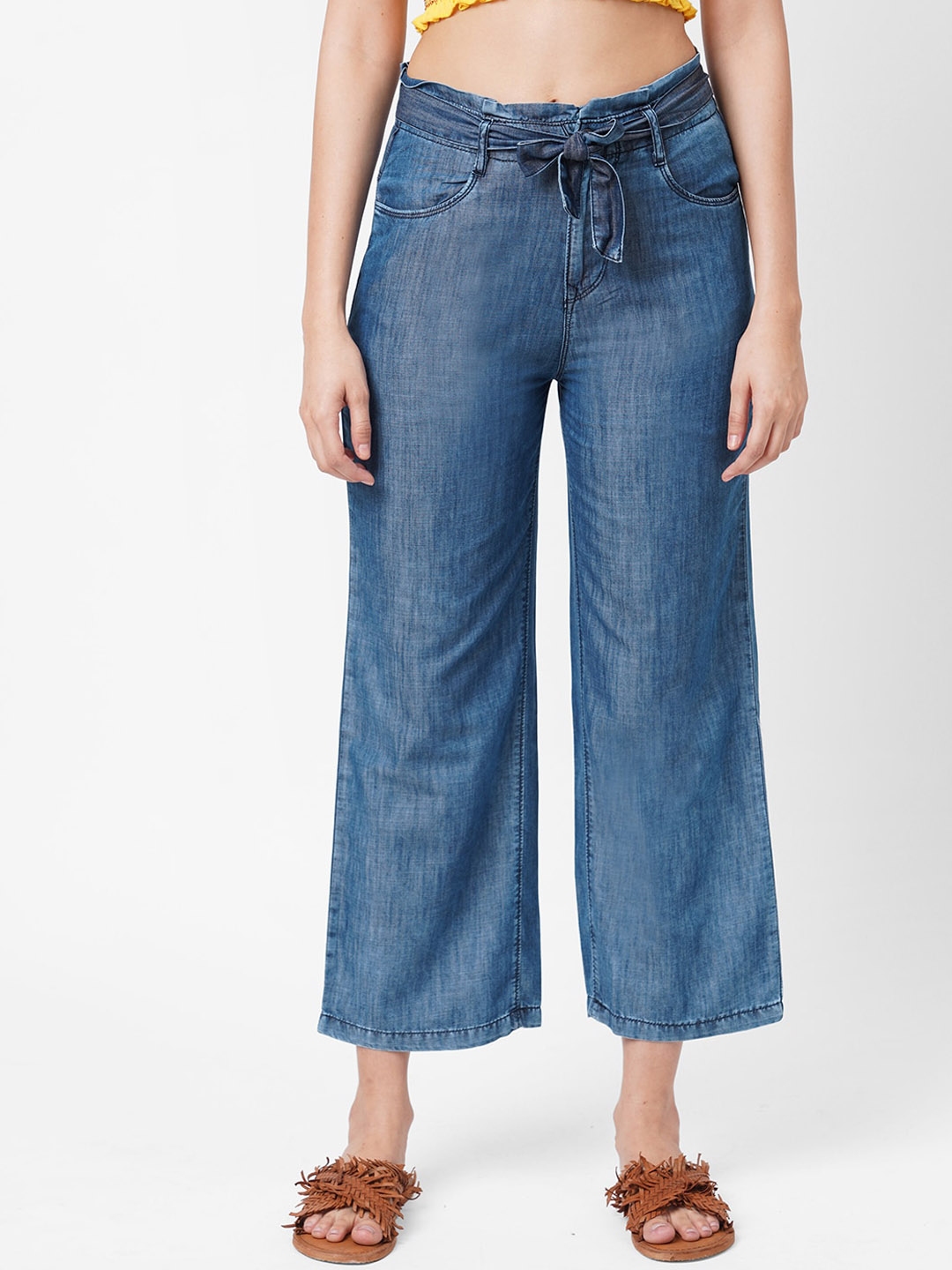 kraus high rise wide leg jeans