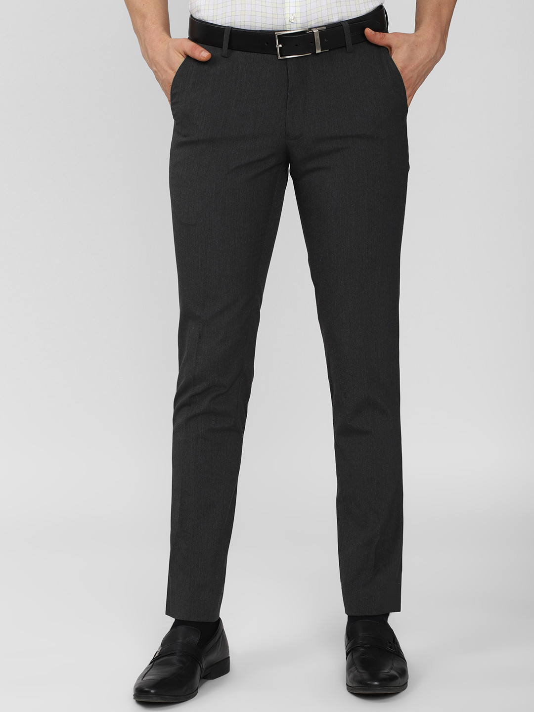 Buy Peter England Men Neo Slim Fit Formal Trousers Trousers for Men