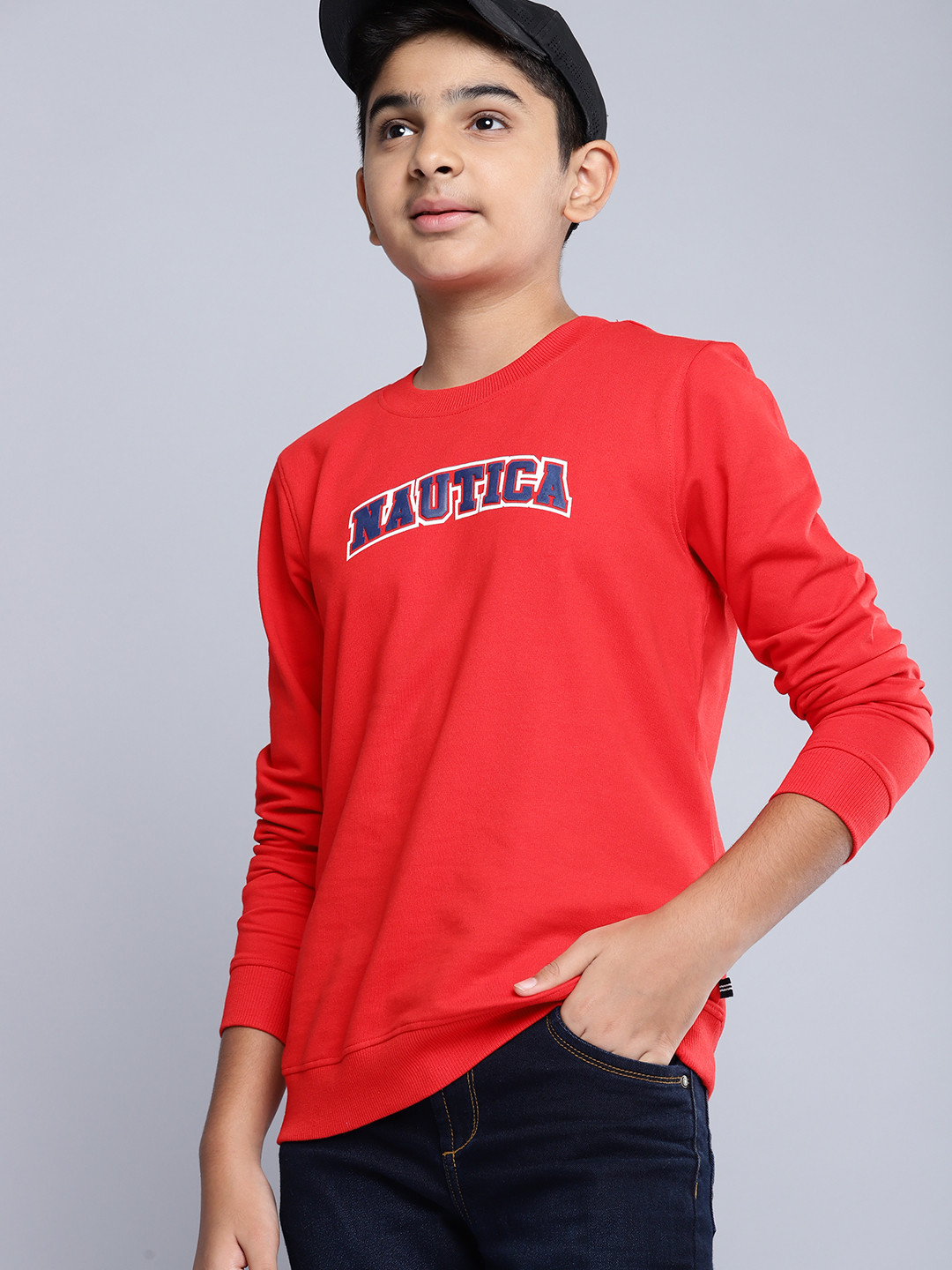 Nautinati Boys Multicolor Printed Long Sleeve PolyCotton Sweatshirt main image 0