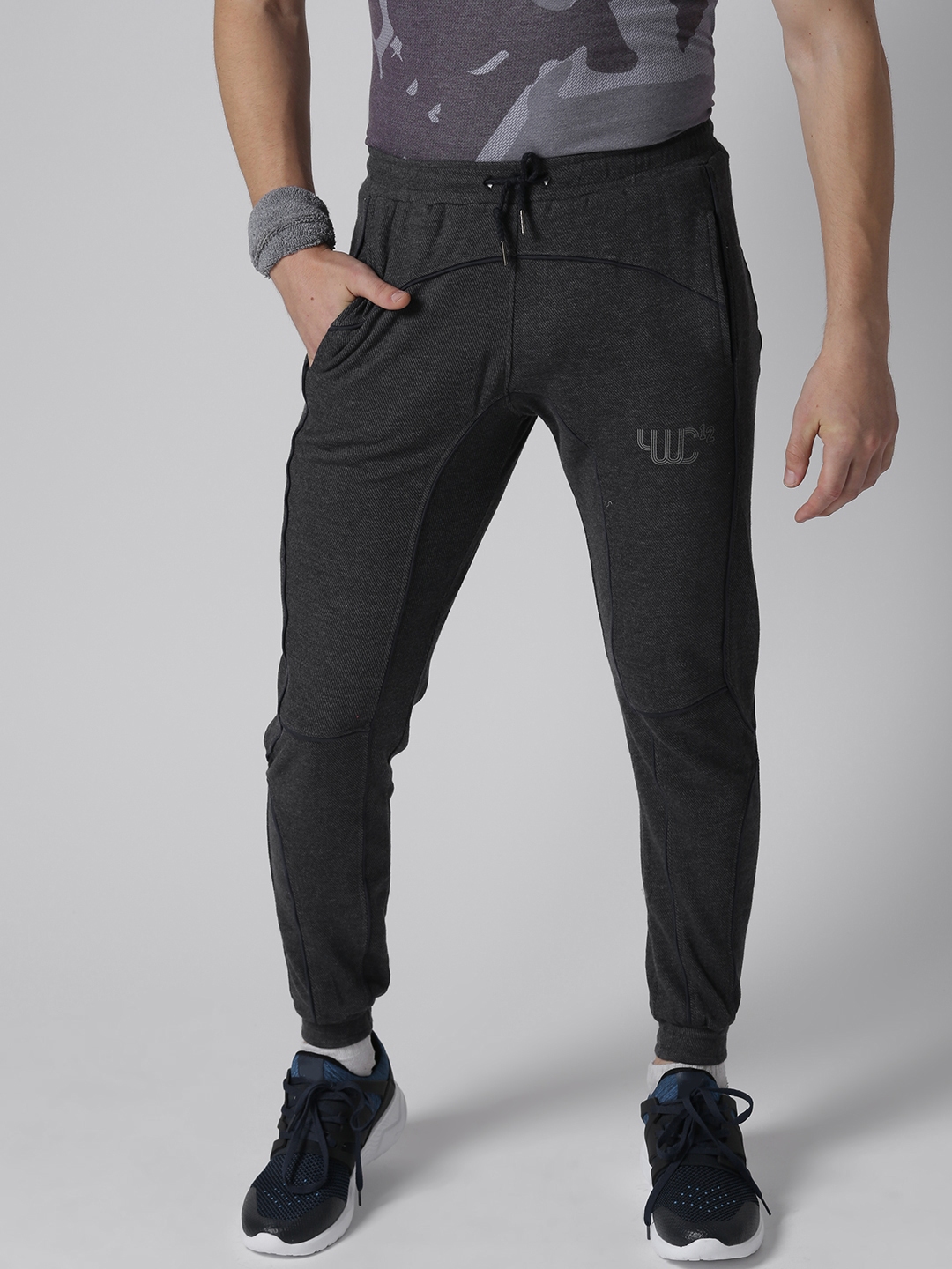 grey track pants mens