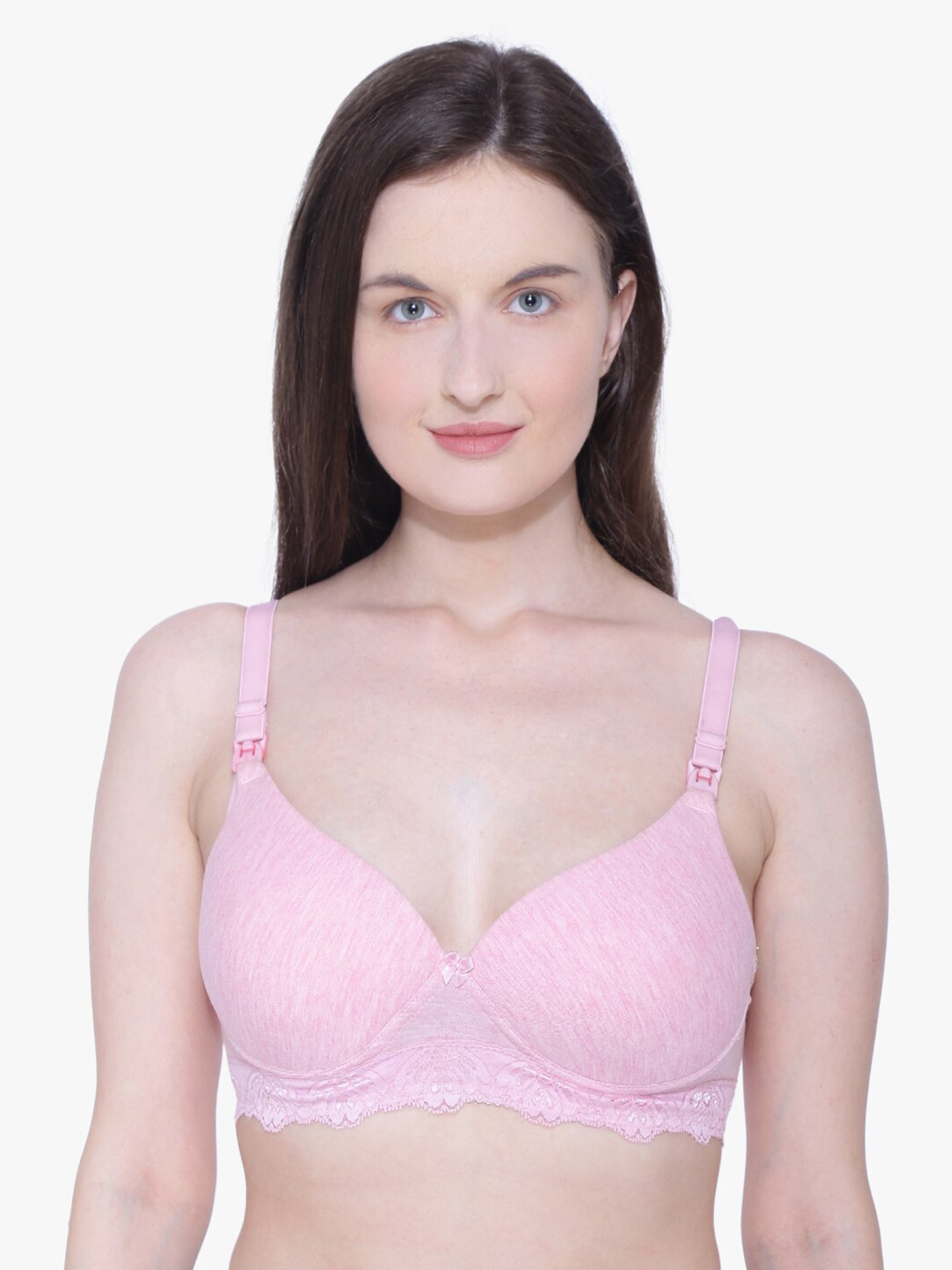 Buy Anoma Pink Lightly Padded & Non Wired Maternity Bra Bra for Women