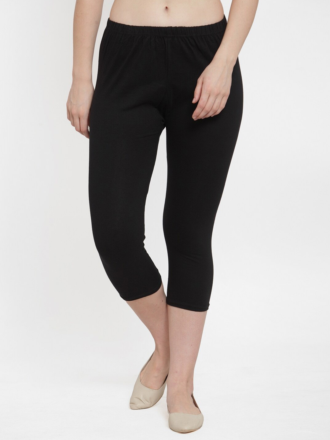 Buy Jinfo Women Black Solid Capri Capris for Women 17743094 Myntra