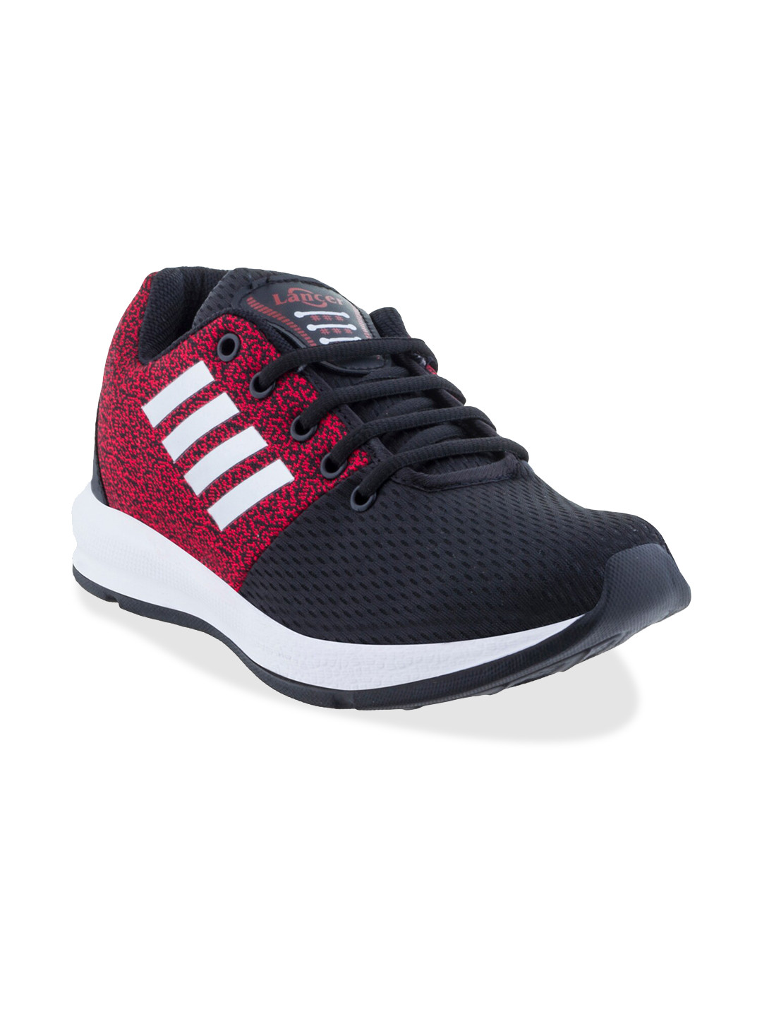 Buy Lancer Men Black Textile Running Non Marking Shoes Sports Shoes