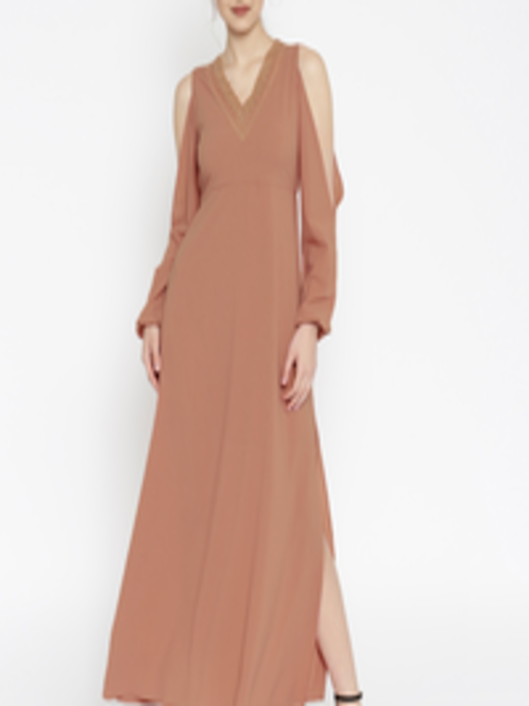 Buy SASSAFRAS Women Pink Maxi Dress - Dresses for Women 1774643 | Myntra
