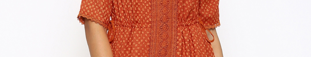 Buy Fusion Beats Rust A Line Dress - Dresses for Women 1774700 | Myntra