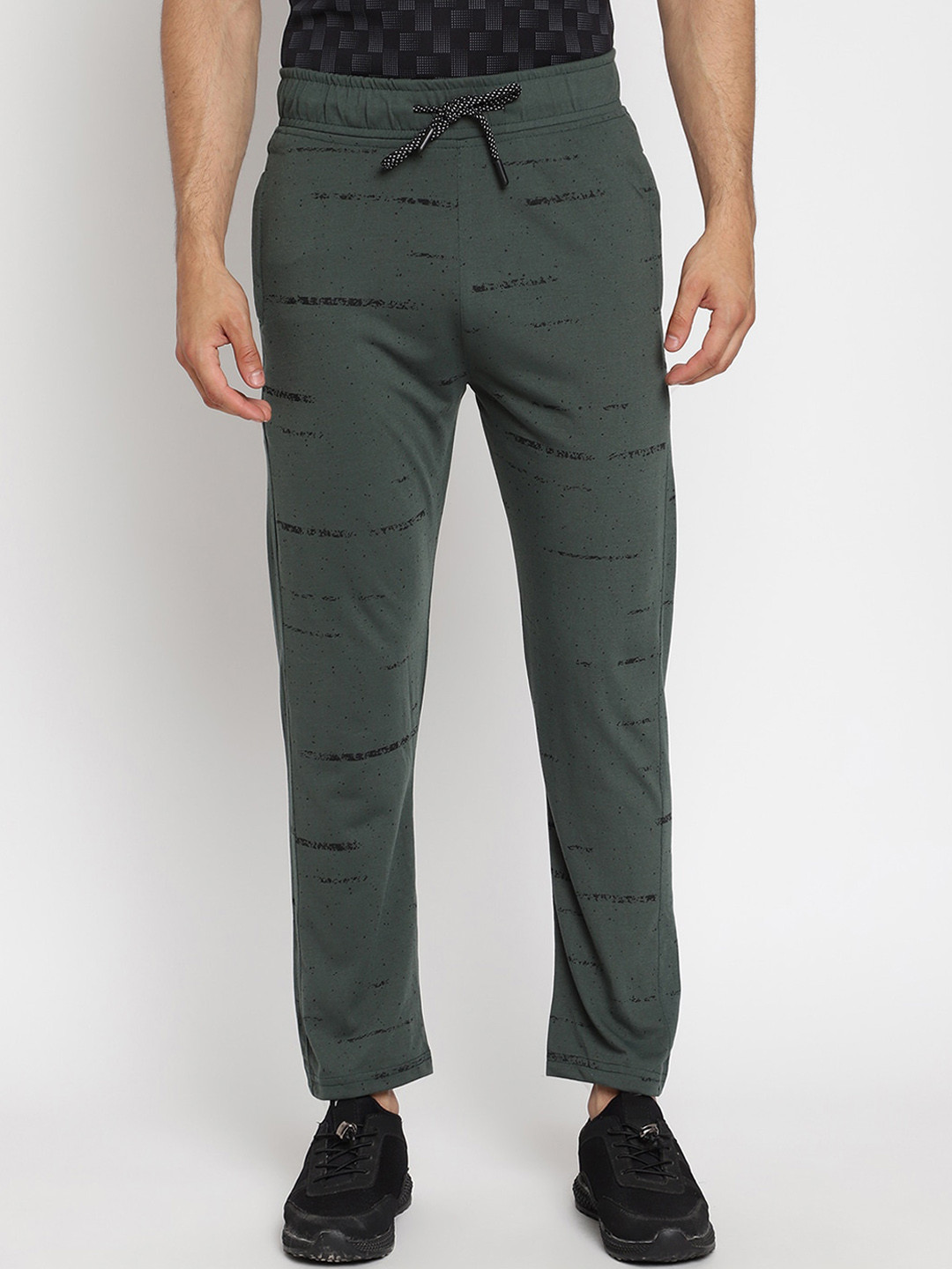 Buy Gallus Men Green Printed Cotton Track Pants Track Pants for Men