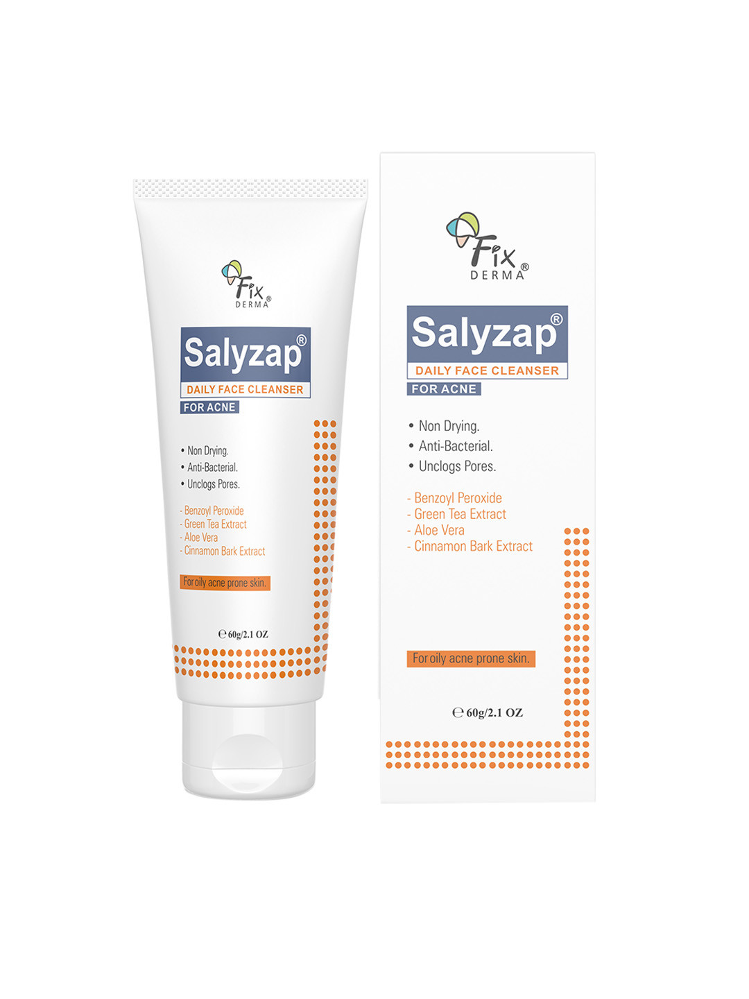 Buy Fixderma Salyzap 2 Salicylic Acid Face Wash For Oily Skin 60ml