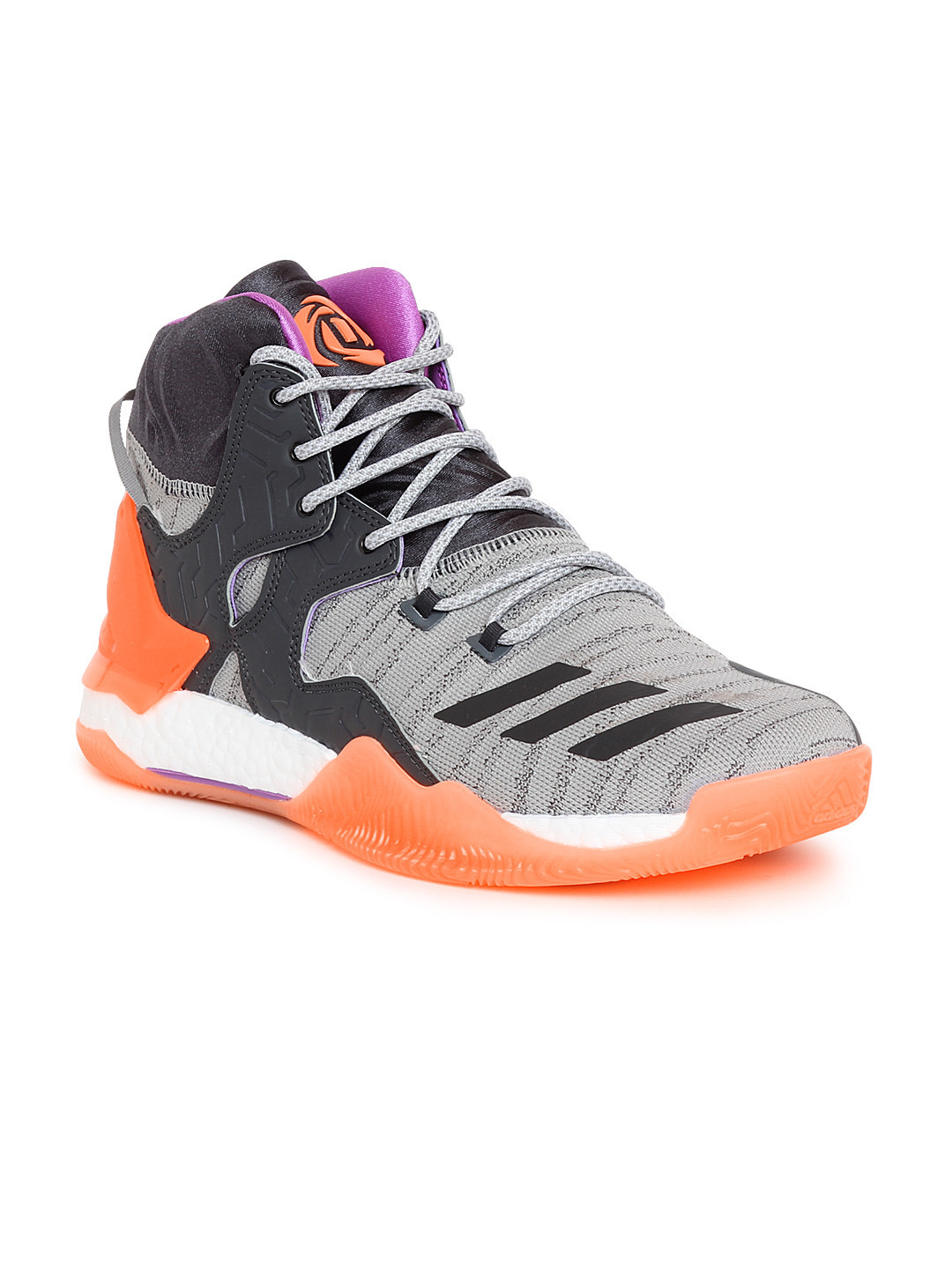 Buy ADIDAS Men Grey D Rose 7 PRIMEKNIT Basketball Shoes Sports Shoes