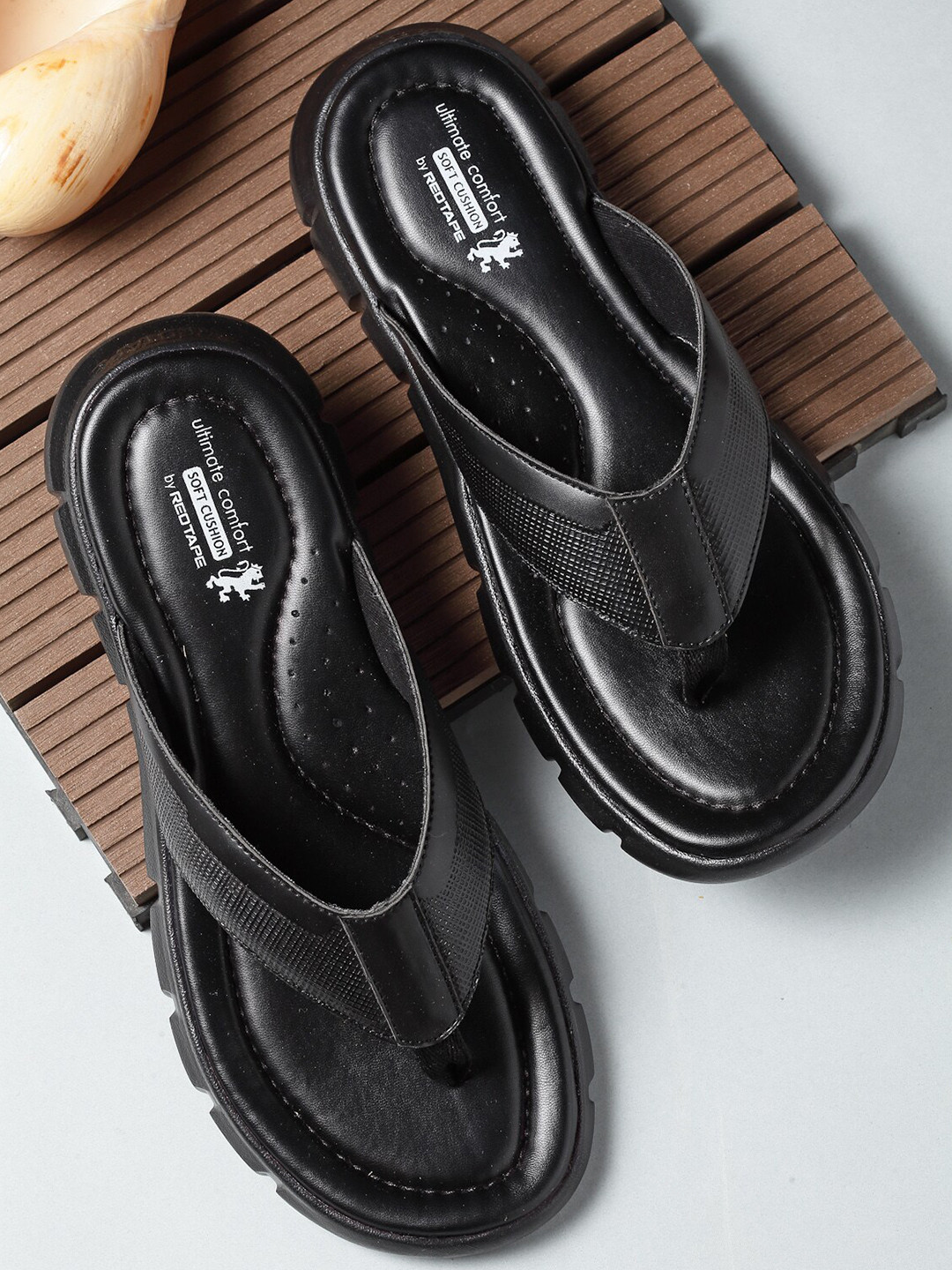 Buy Red Tape Men Black Comfort Sandals Sandals for Men 17760936 Myntra