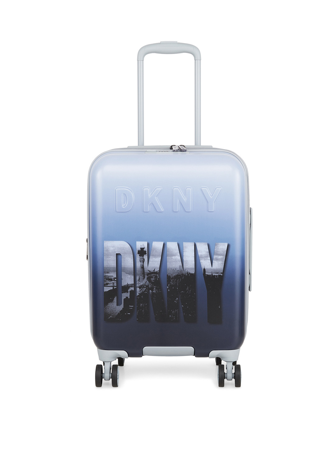 Buy DKNY Street Smart Rang Blue Skyscraper Printed Trolley Bag