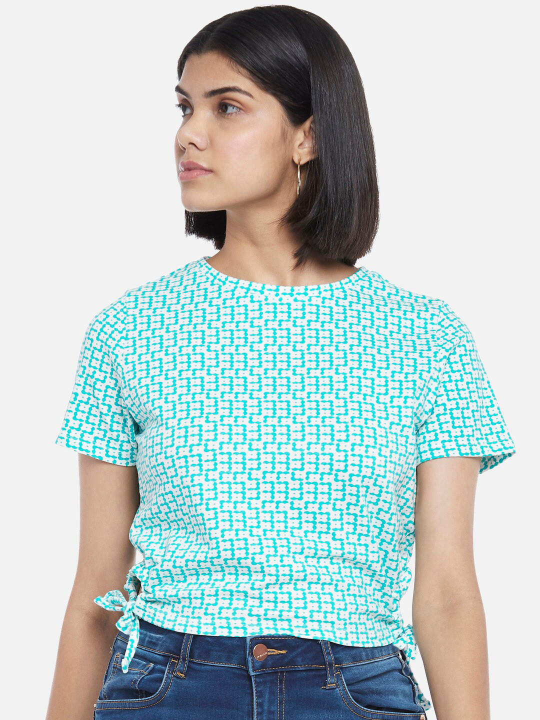 off white blue top