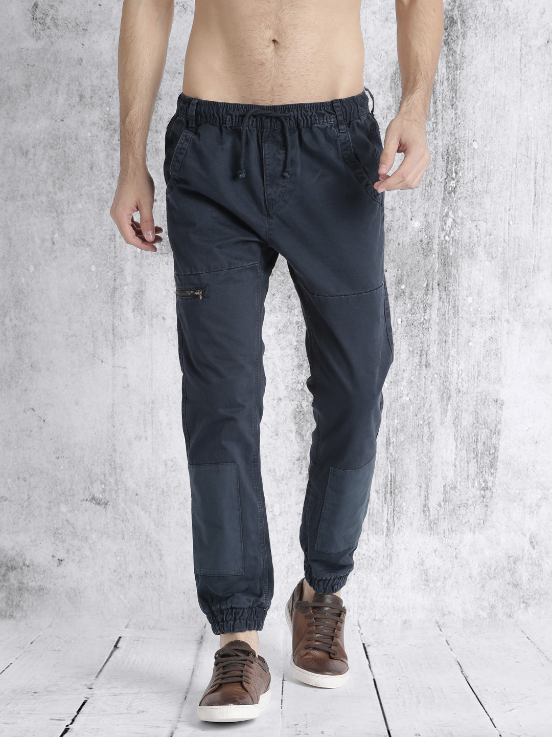 navy blue joggers mens