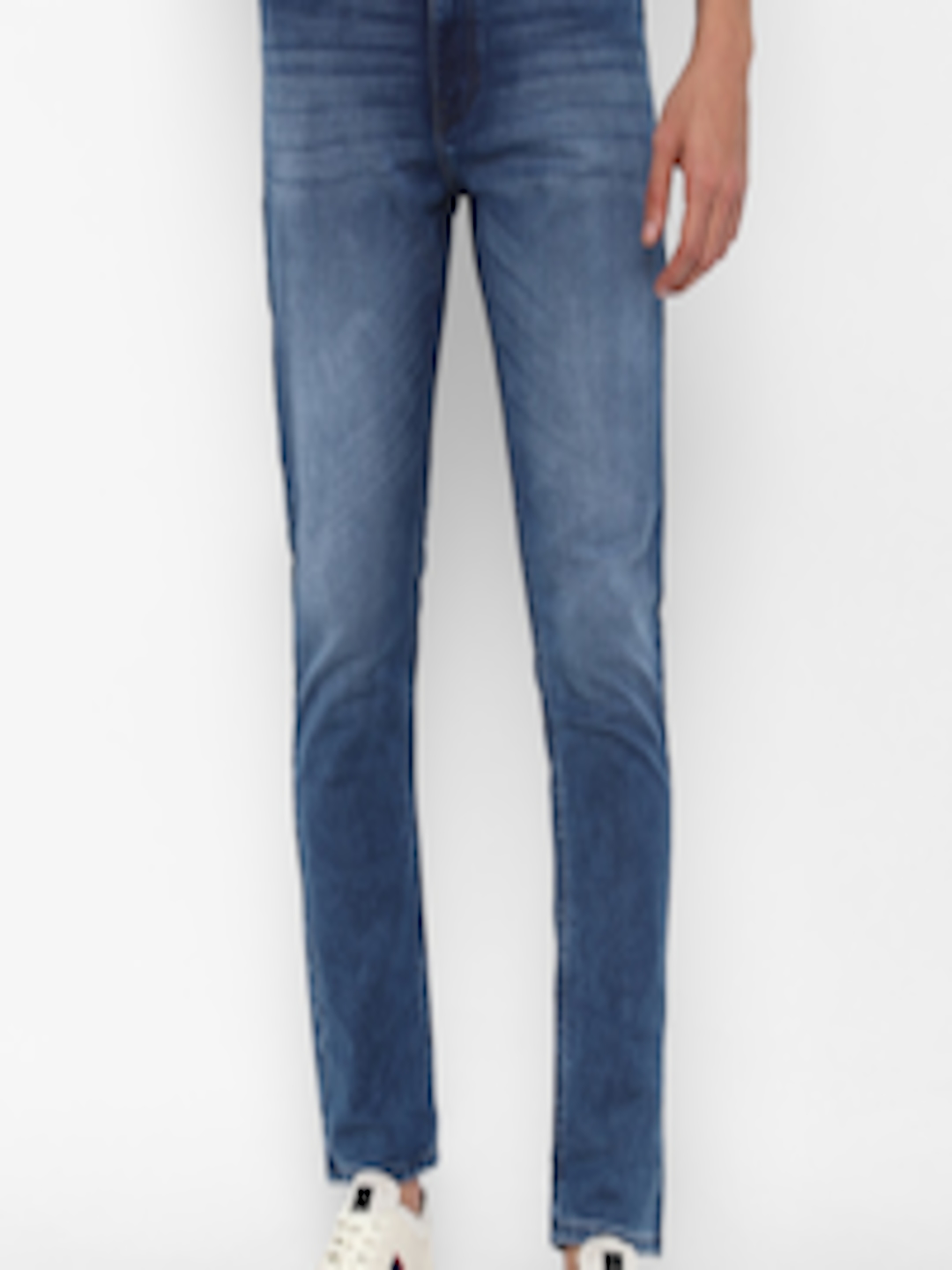 Buy FOREVER 21 Men Blue Mid Rise Heavy Fade Jeans - Jeans for Men ...