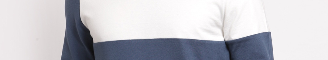 Buy YOONOY Men Blue Colourblocked Sweatshirt - Sweatshirts for Men ...