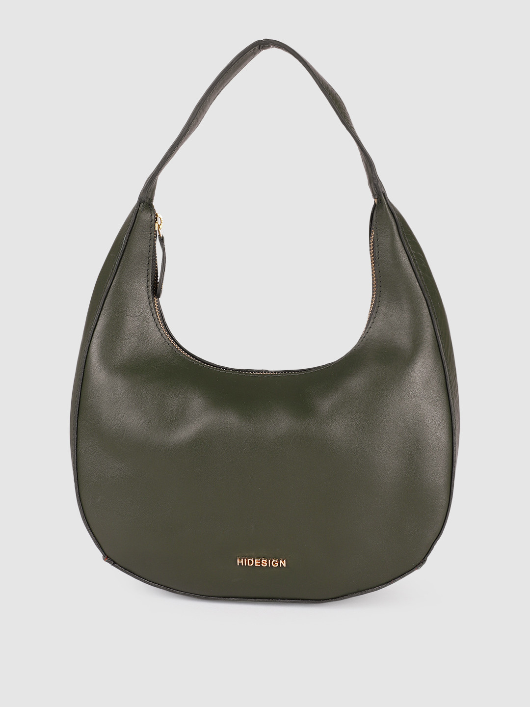 Buy Hidesign Green Leather Structured Hobo Bag Handbags for Women
