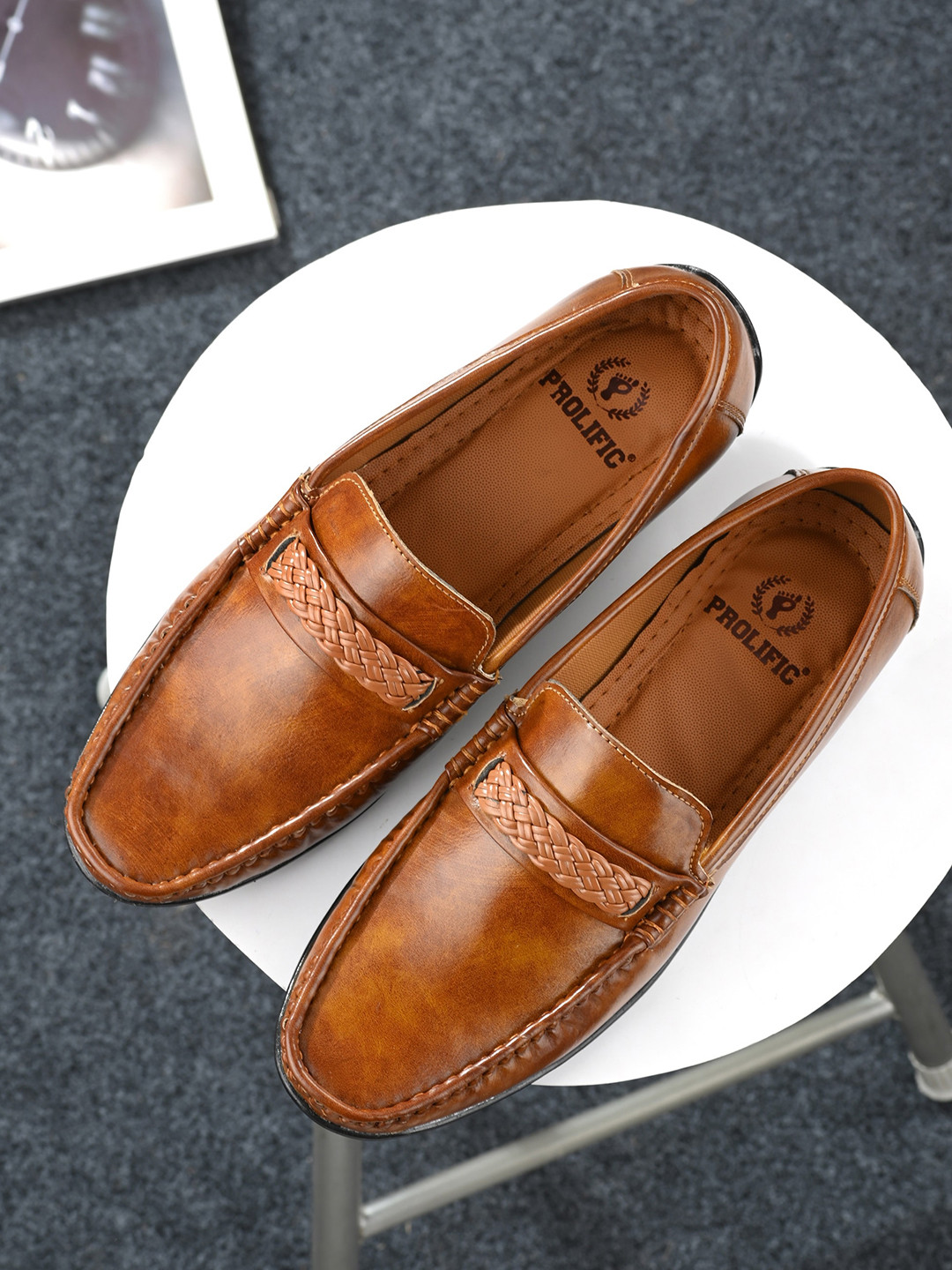 Buy Prolific Men Tan Solid Loafers - Casual Shoes for Men 17776926 | Myntra