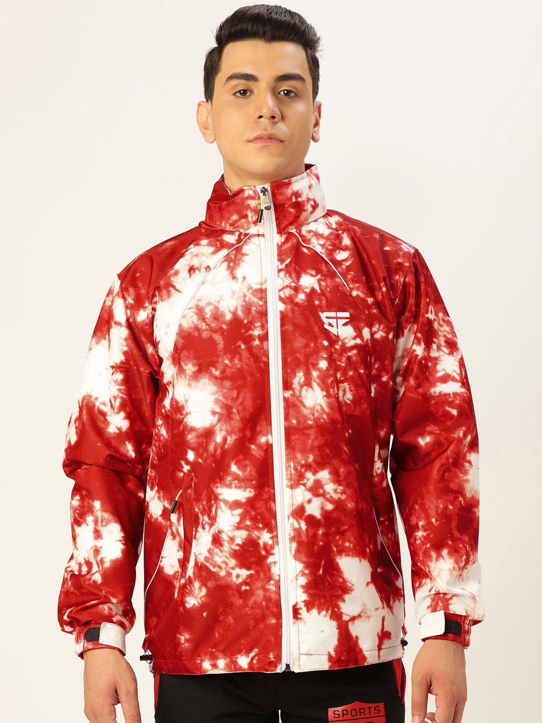 Buy Sports52 Wear Men Red & White Designer Rain Jacket Rain Jacket