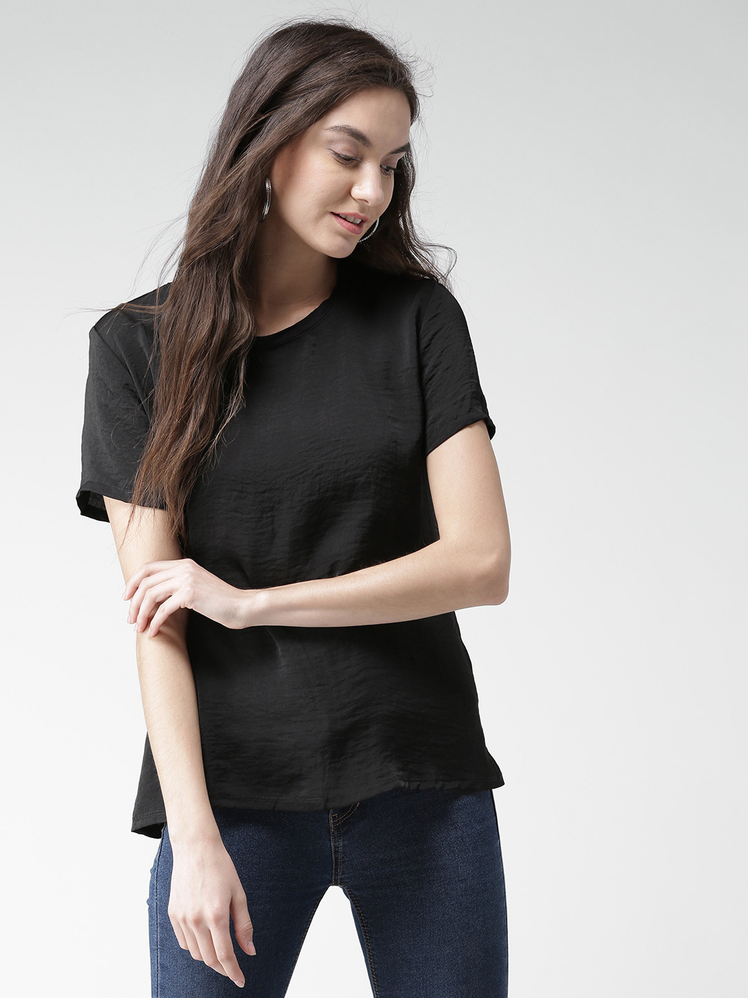 Buy FOREVER 21 Women Black Top Tops for Women 1777930 Myntra